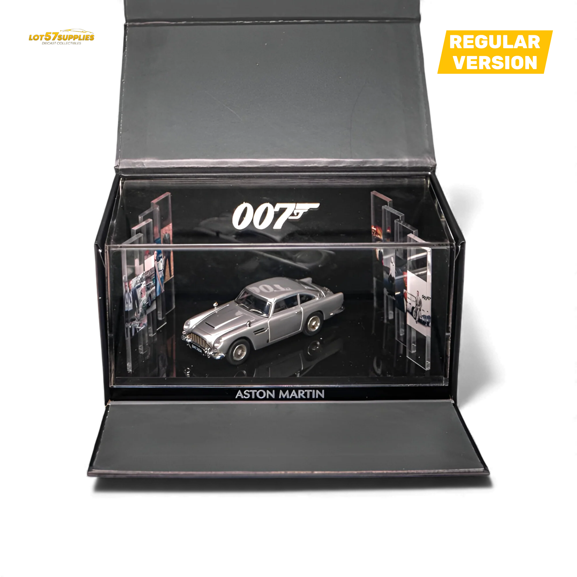 (Pre-Order) Aston Martin DB5 High Gloss Silver 1:64 - Image 4