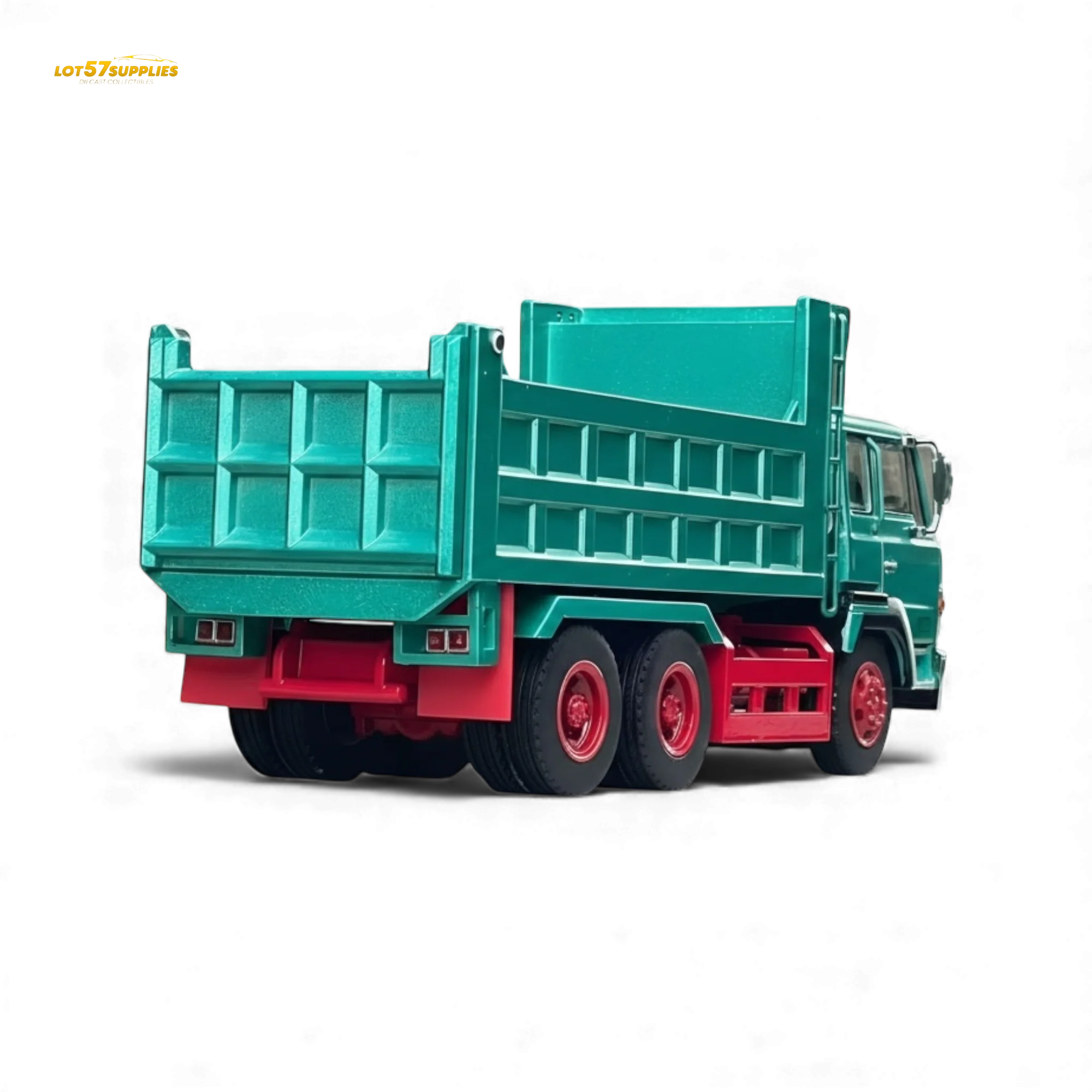 (Pre-Order) DBGT Hino Super Dolphin Dump Truck Green 1:64 - Image 3