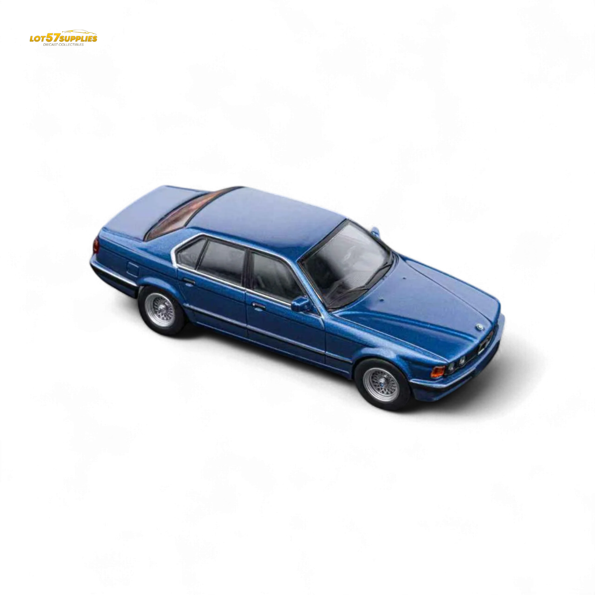(Pre-Order) DCM BMW E32 7-Series Sedan Alpina Blue 1:64 - Image 2
