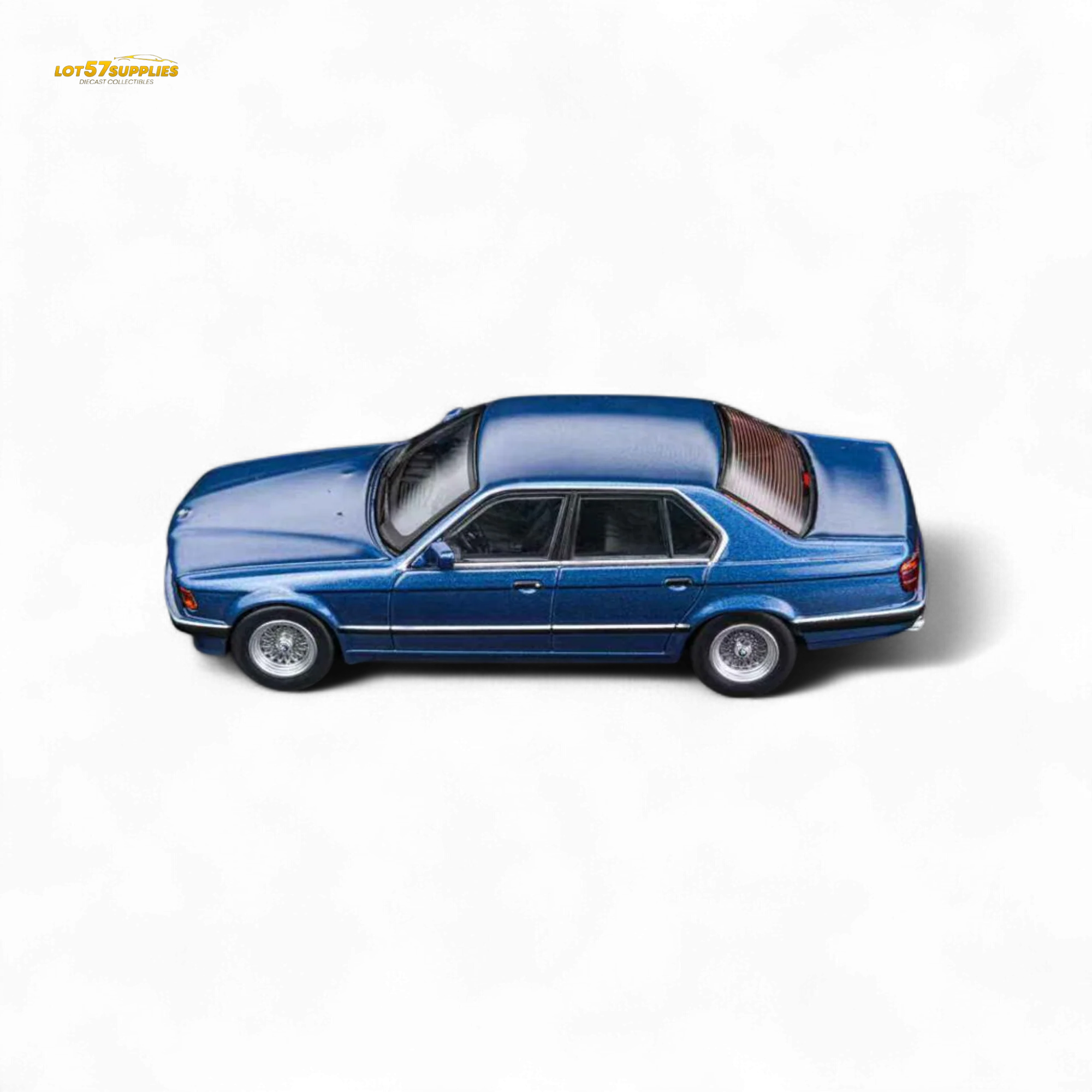 (Pre-Order) DCM BMW E32 7-Series Sedan Alpina Blue 1:64 - Image 3