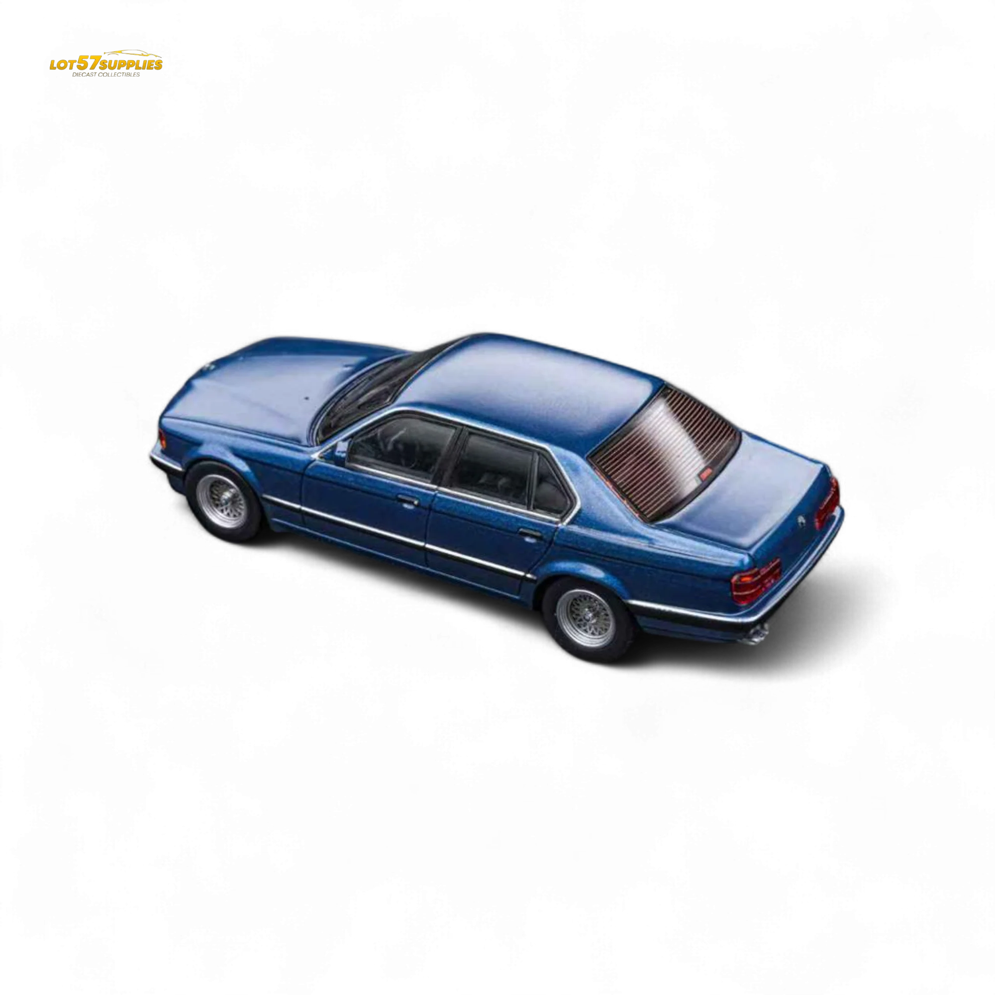 (Pre-Order) DCM BMW E32 7-Series Sedan Alpina Blue 1:64 - Image 4