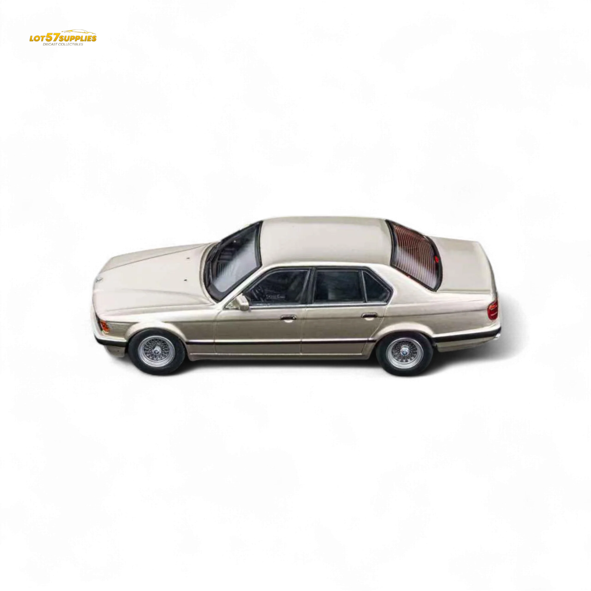 (Pre-Order) DCM BMW E32 7-Series Sedan Cashmere Beagle Gold 1:64 - Image 4