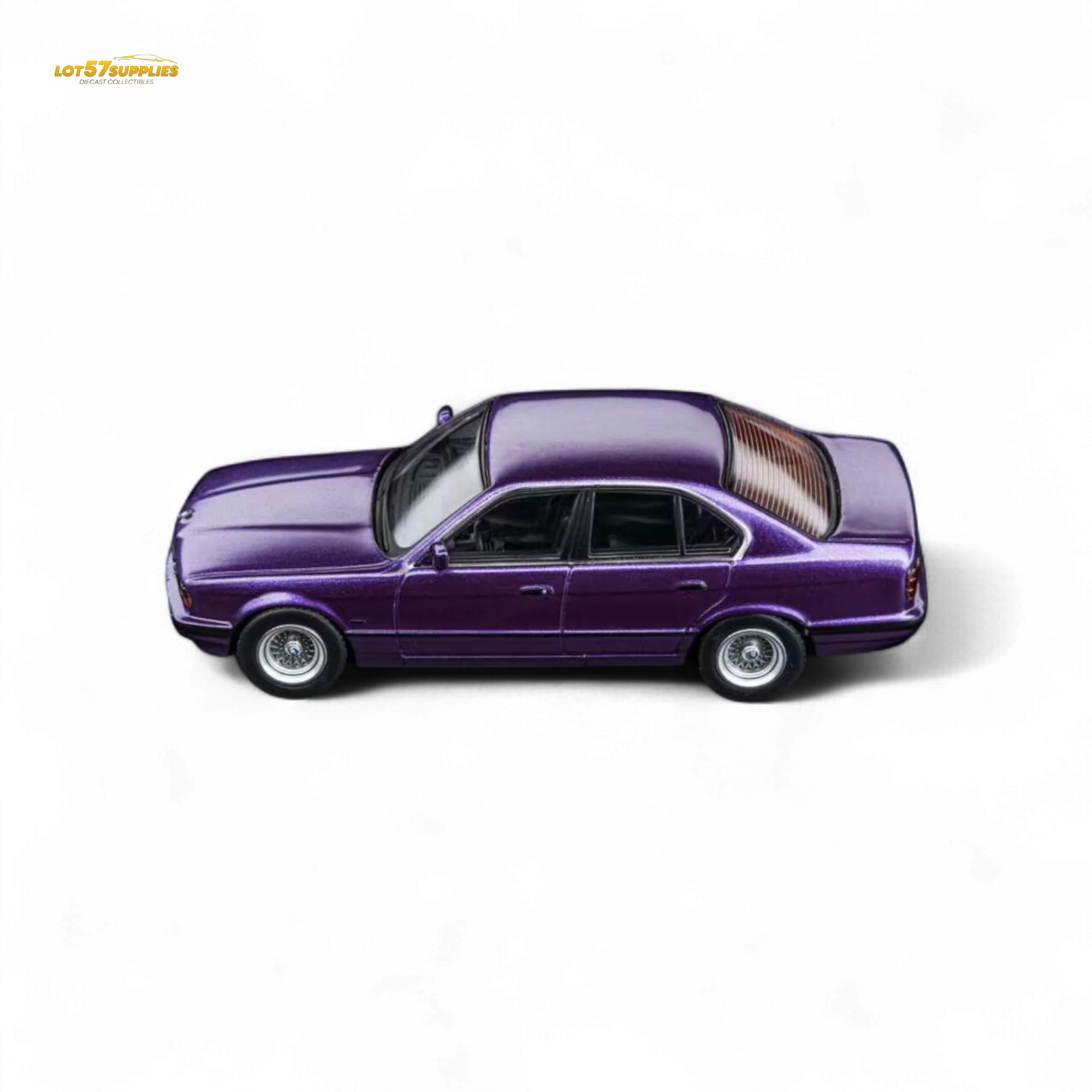 (Pre-Order) DCM BMW E34 5-Series Sedan Daytona Roland Purple 1:64 - Image 2