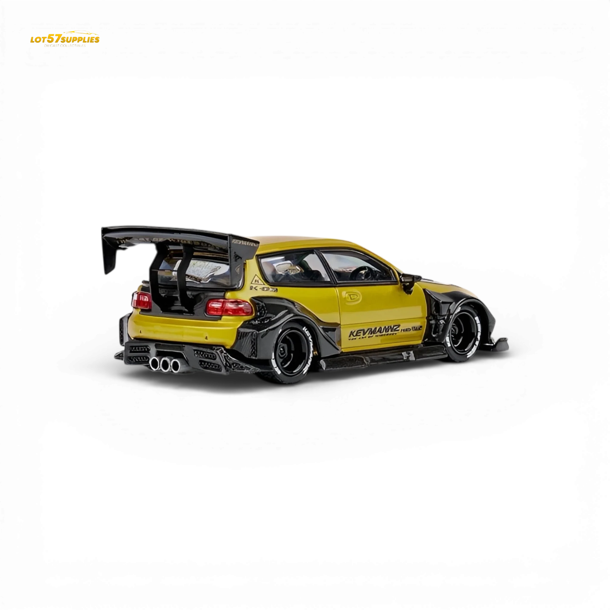 (Pre-Order) DCM Civic EG Ver.1 Gold Carbon Fiber 1:64 - Image 2