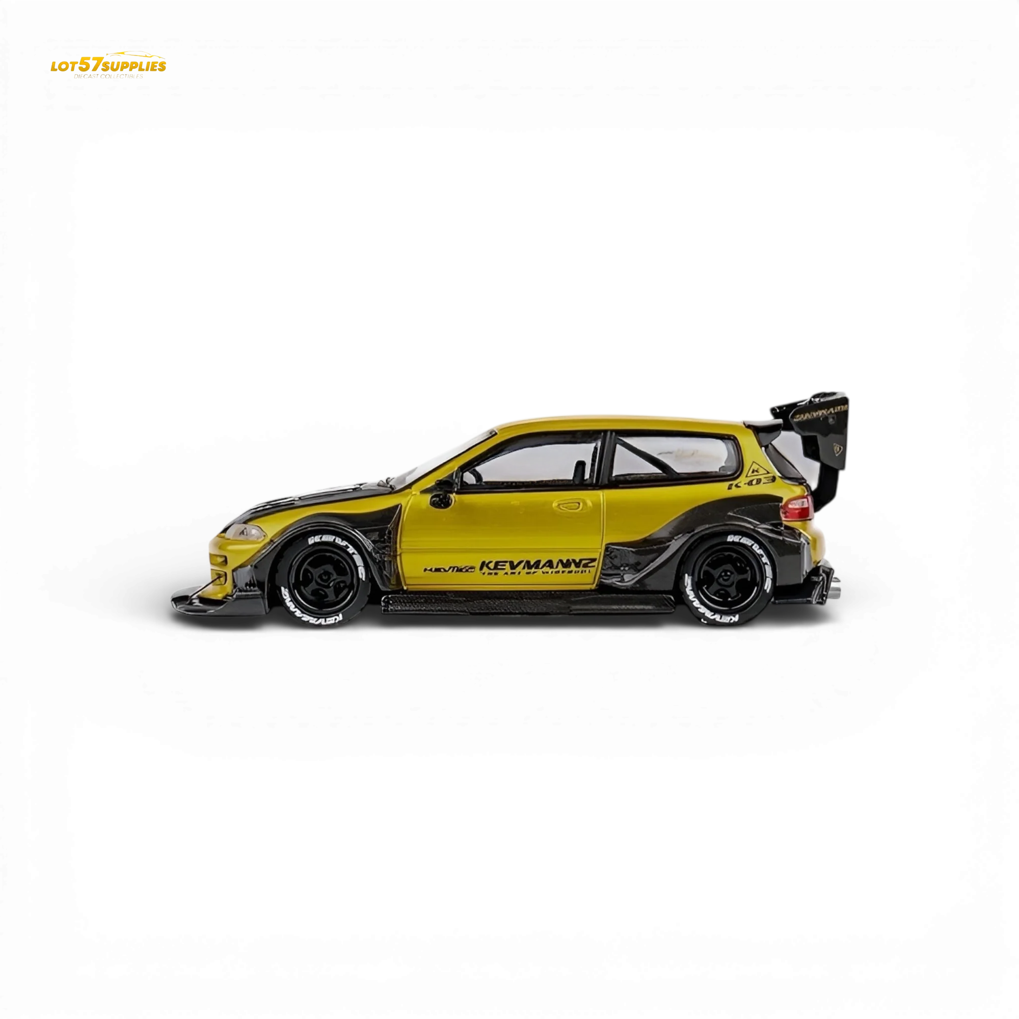 (Pre-Order) DCM Civic EG Ver.1 Gold Carbon Fiber 1:64 - Image 3