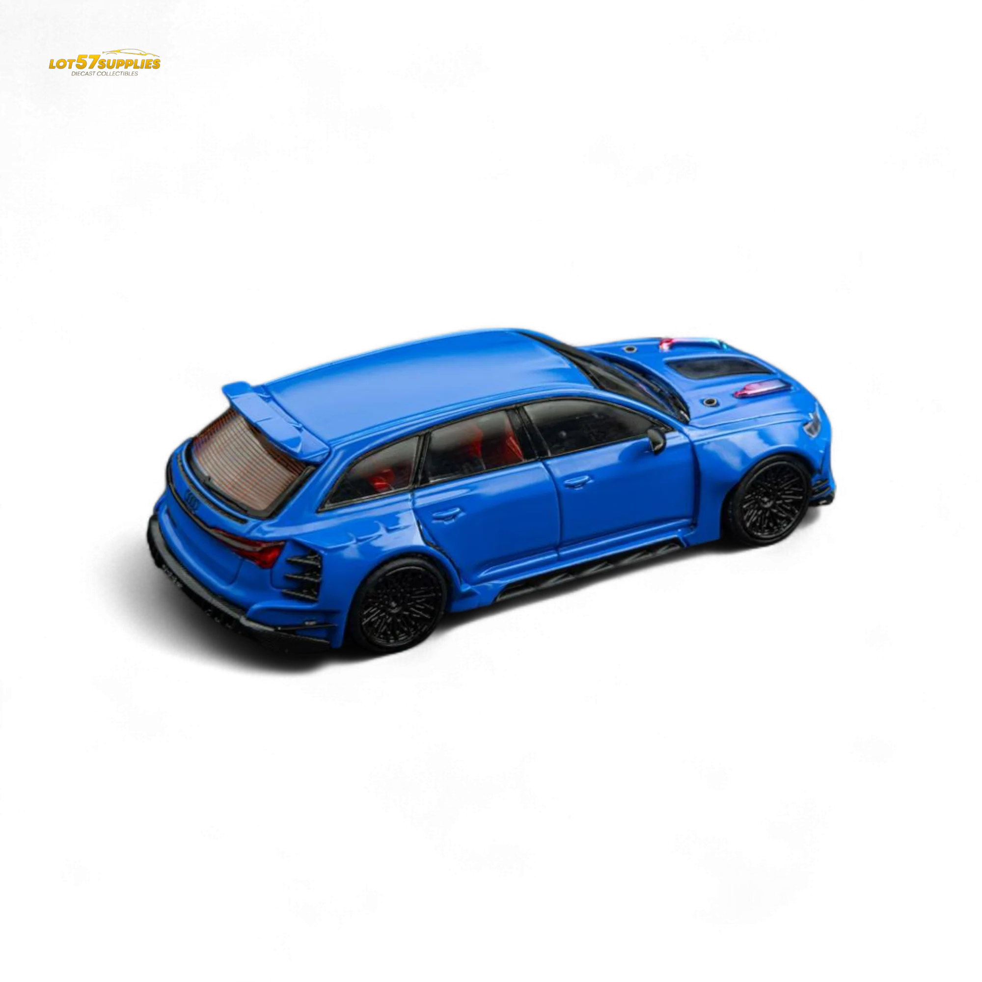 (Pre-Order) DCM Modified Audi RS6 Wagon Blue 1:64 - Image 3