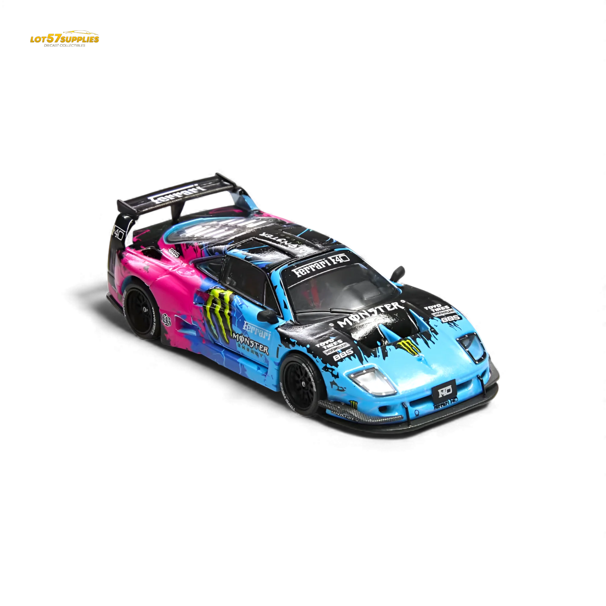 (Pre-Order) Demon King Auto F40 LB-Works Monster Livery 1:64 - Image 4