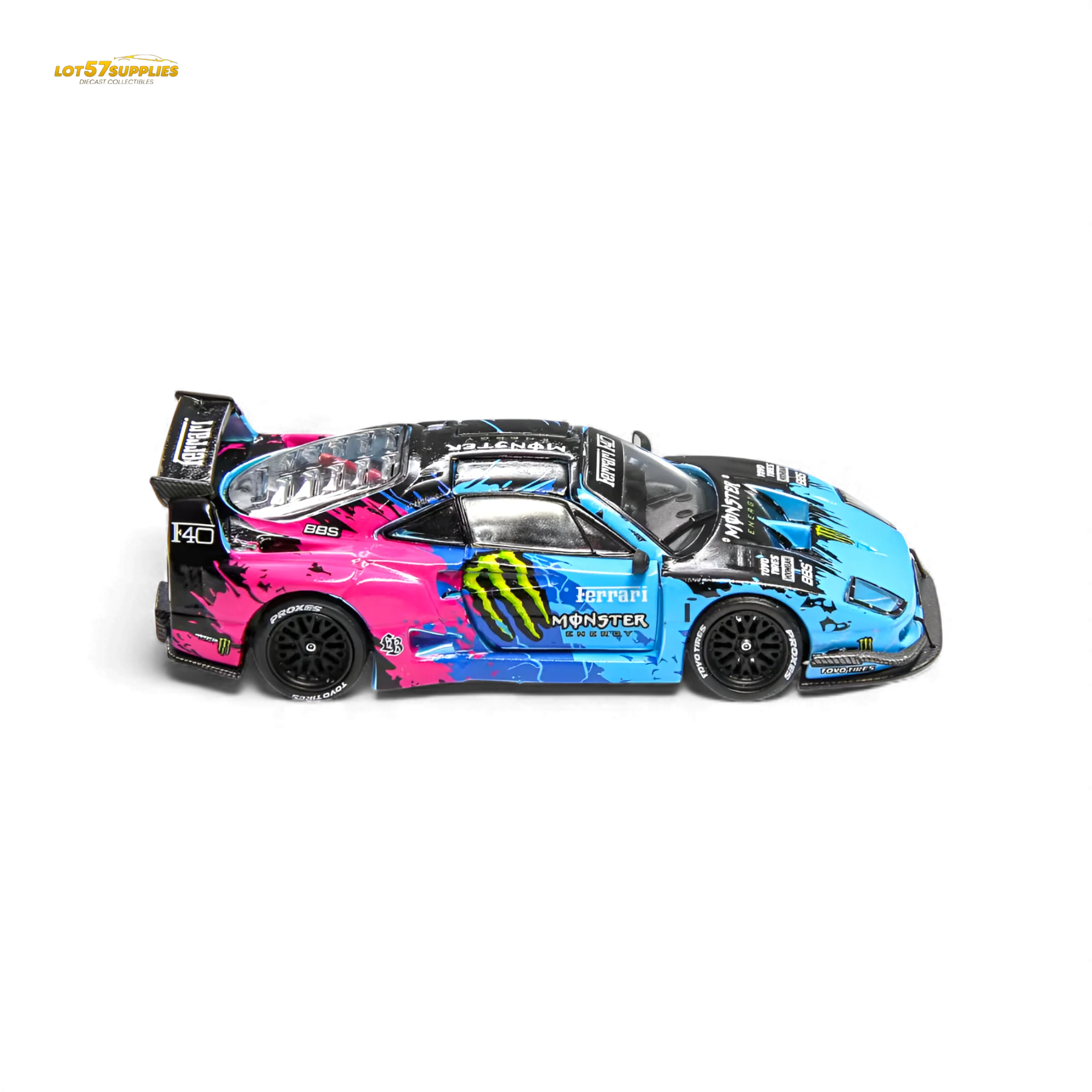 (Pre-Order) Demon King Auto F40 LB-Works Monster Livery 1:64 - Image 5