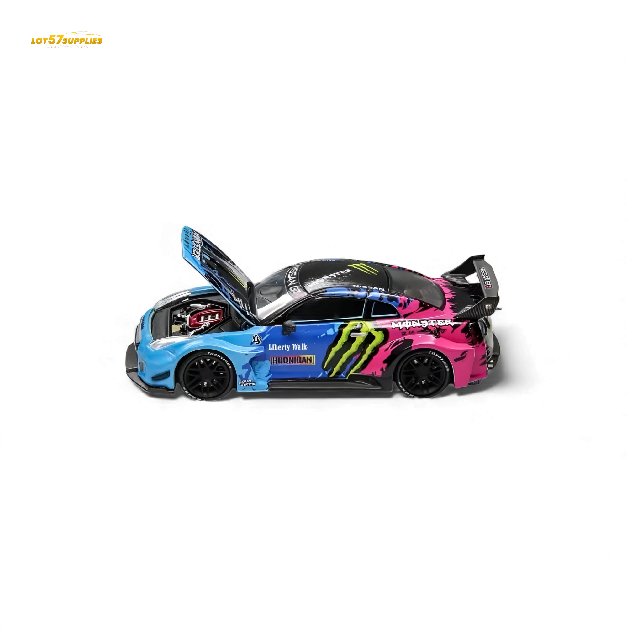 (Pre-Order) Demon King Auto GT-R R35 LBWK Monster Livery 1:64 - Image 3