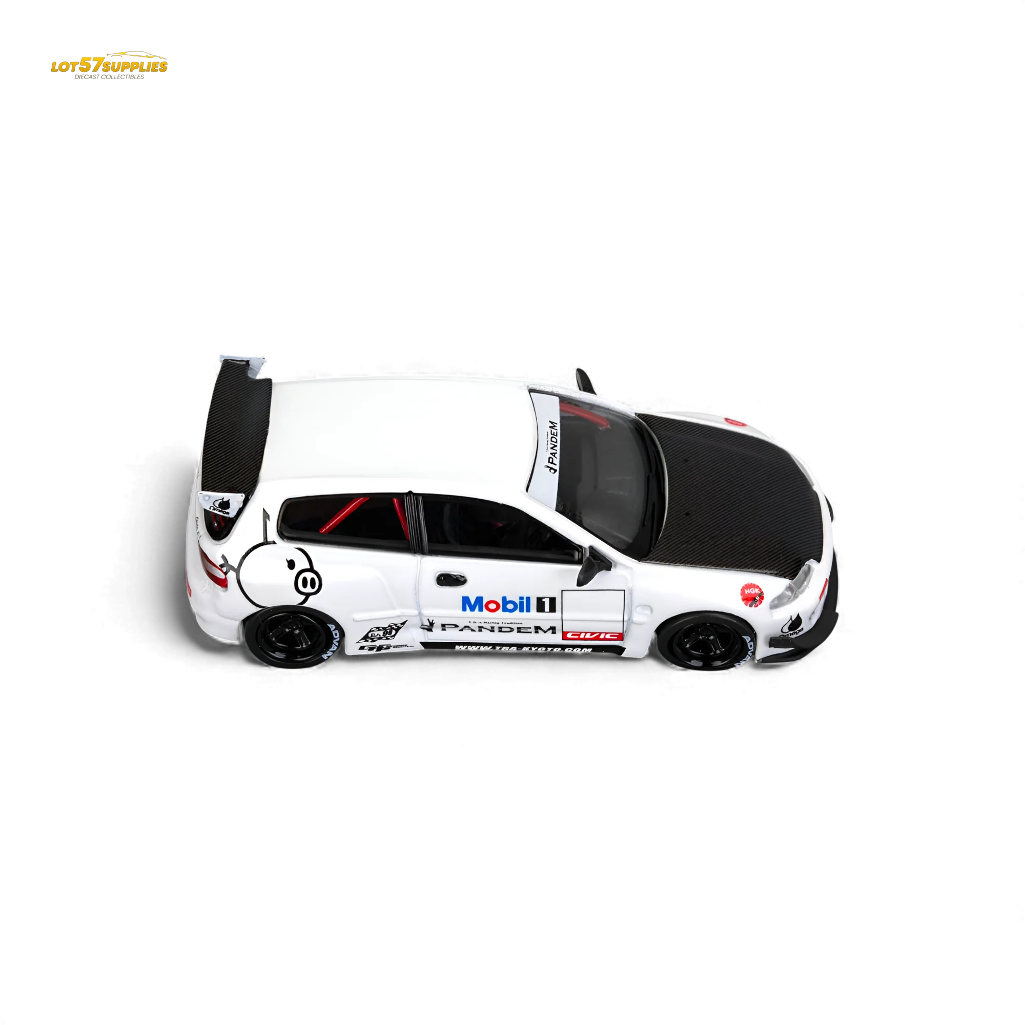 (Pre-Order) Et Model Honda Civic EG6 Mobil 1 Livery 1:64 - Image 3