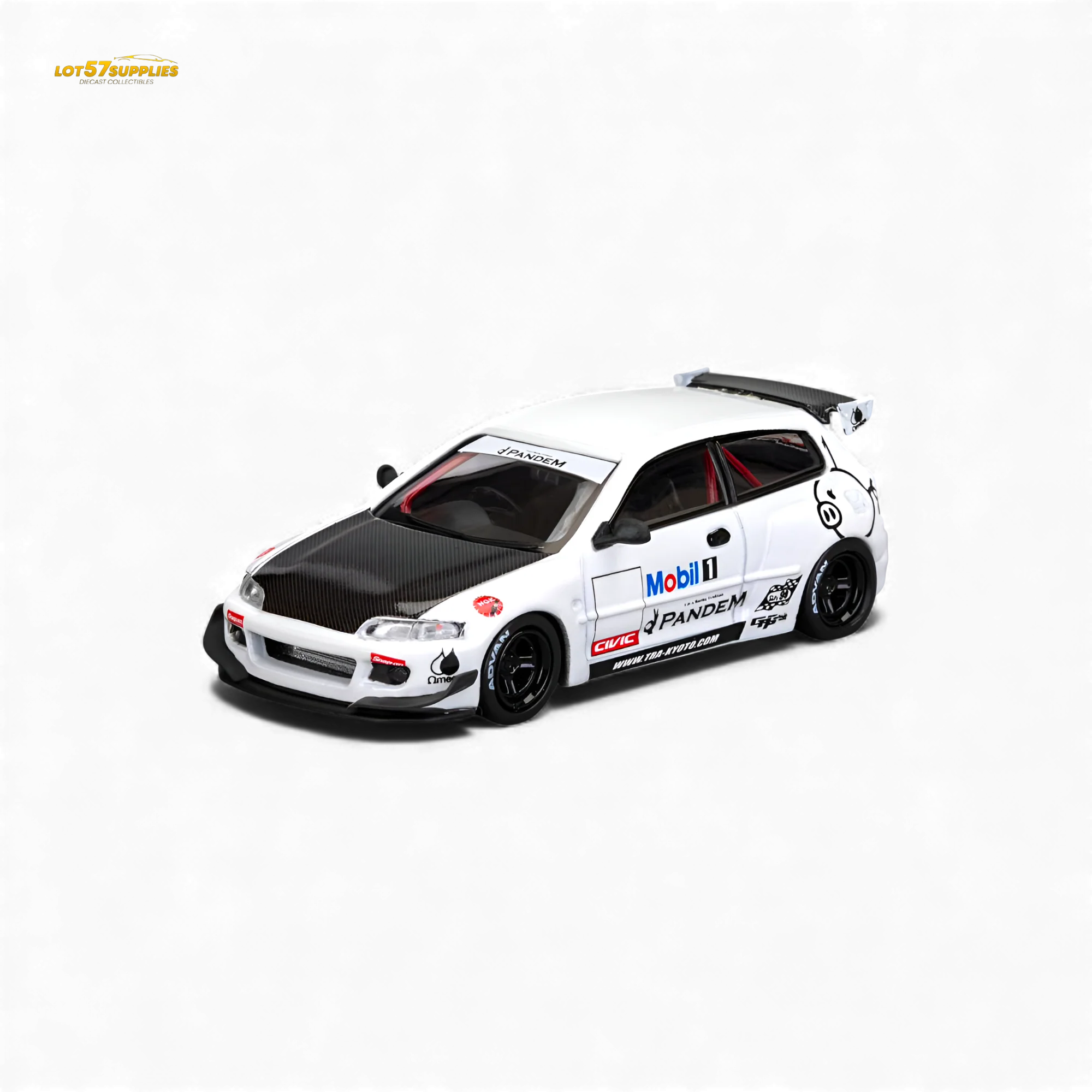(Pre-Order) Et Model Honda Civic EG6 Mobil 1 Livery 1:64 - Image 5