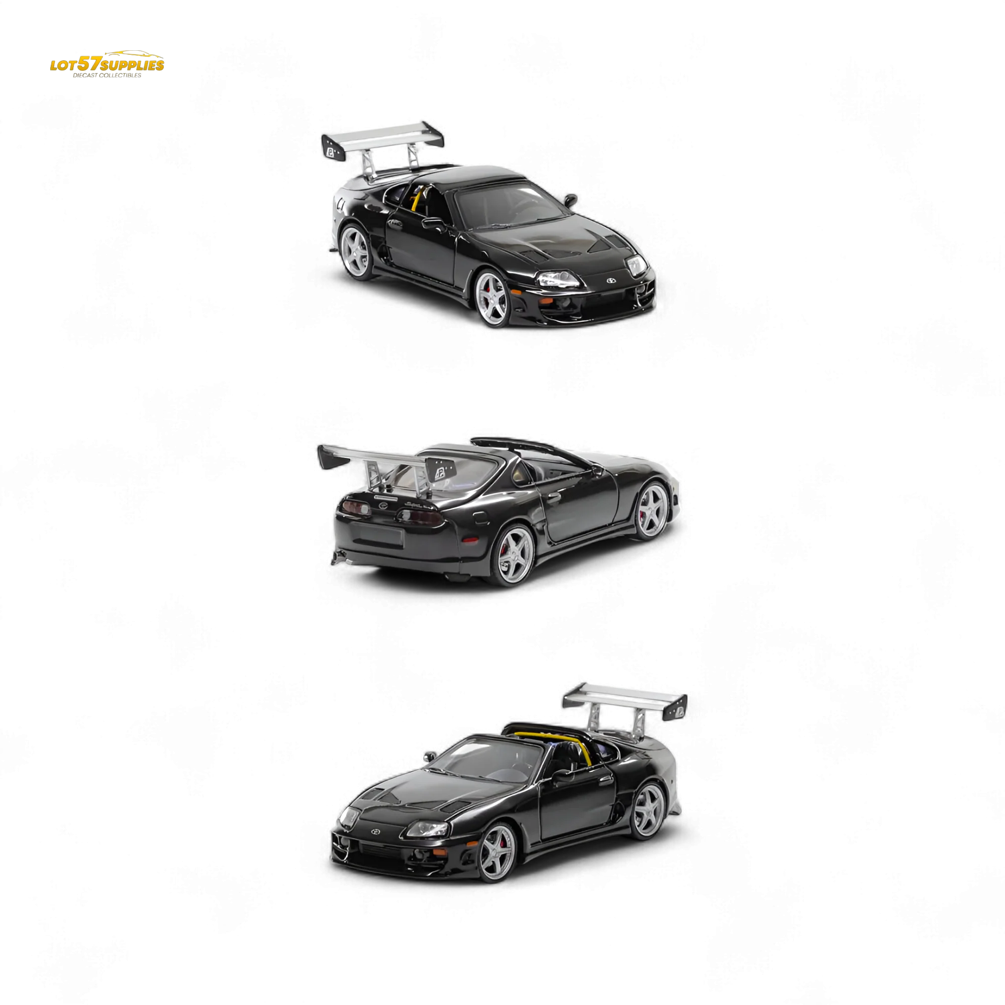(Pre-Order) Fast Speed Supra Targa Black 1:64 - Image 2