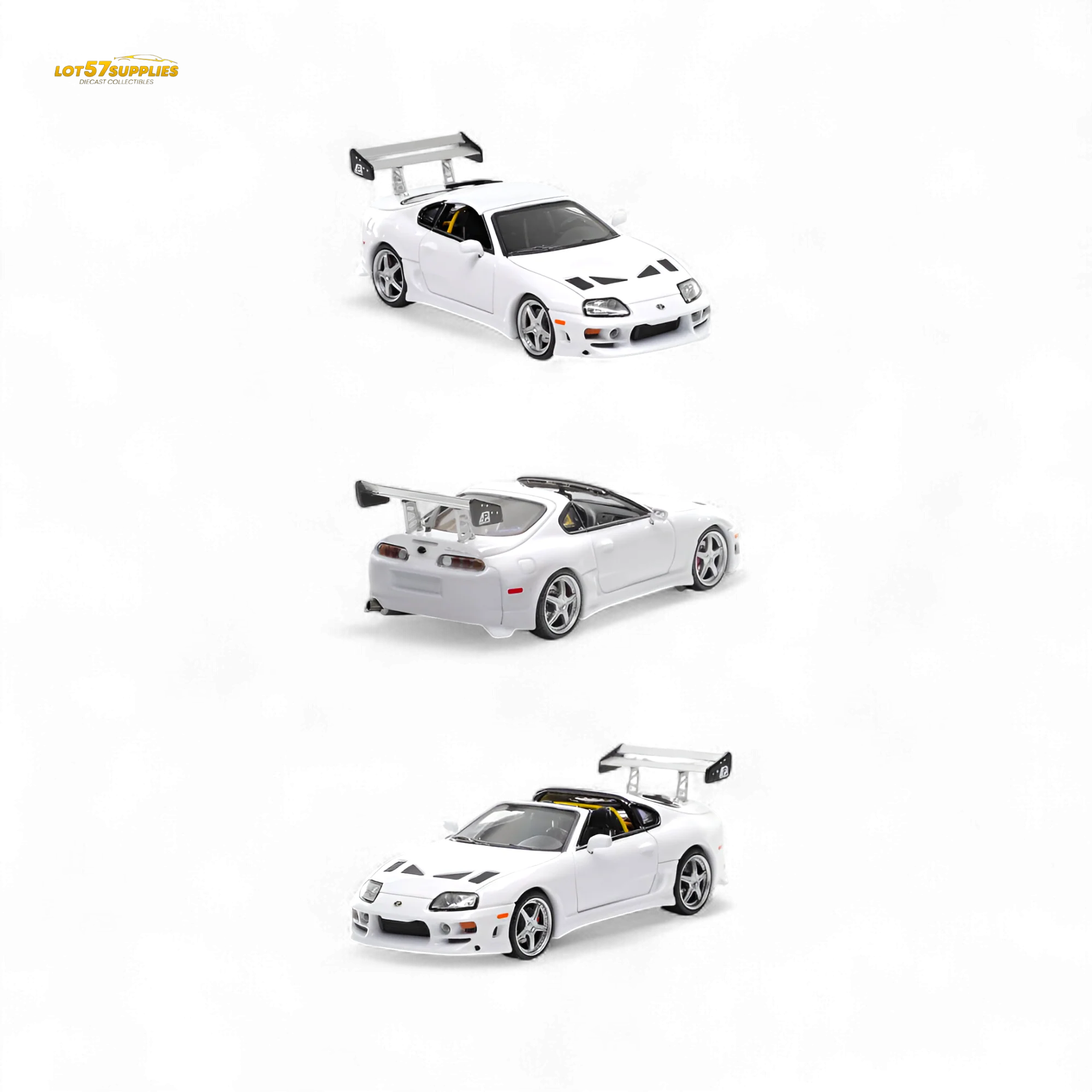 (Pre-Order) Fast Speed Supra Targa White 1:64 - Image 2