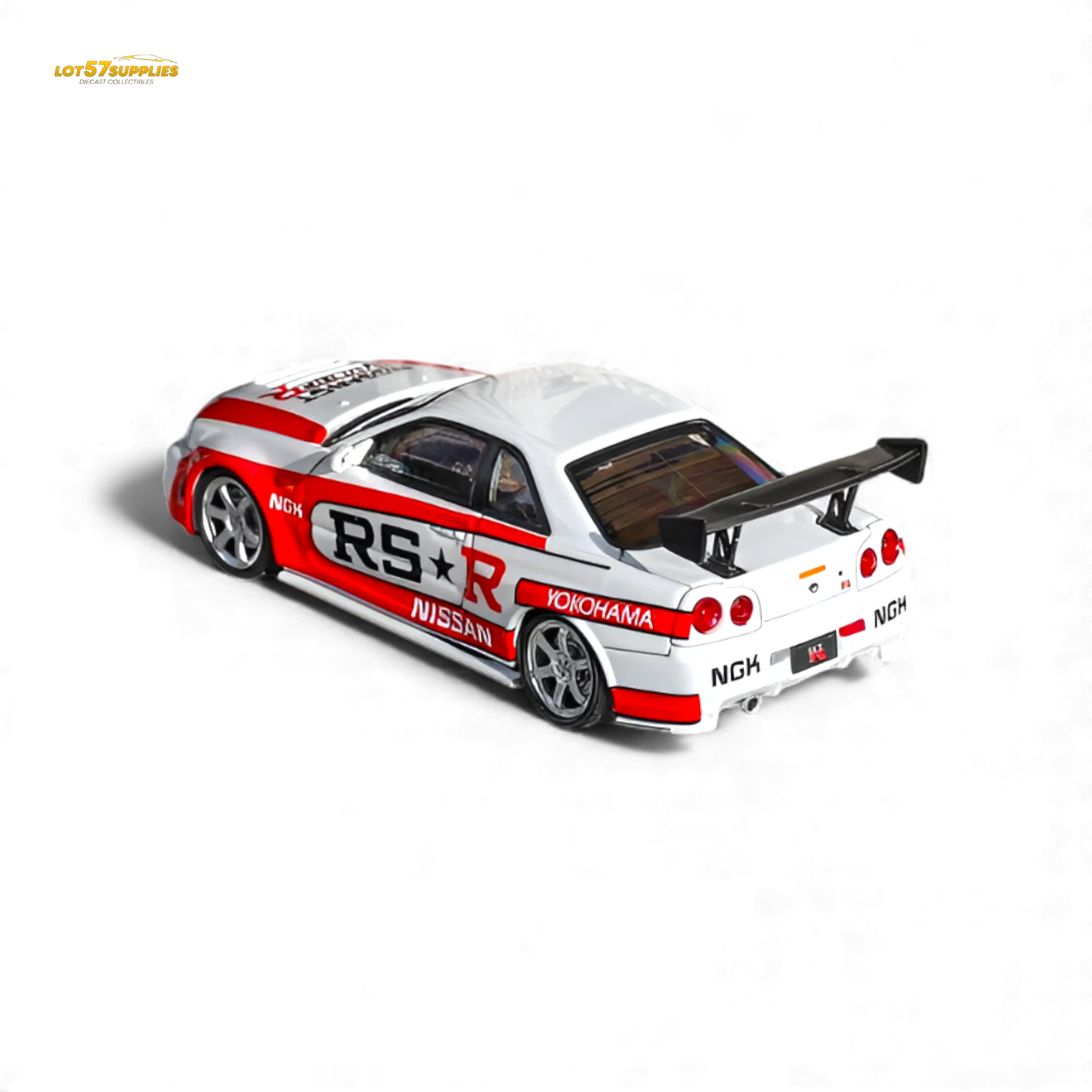 (Pre-Order) Fuji Skyline R34 GT-R Nismo Z-Tune White 1:64 - Image 2