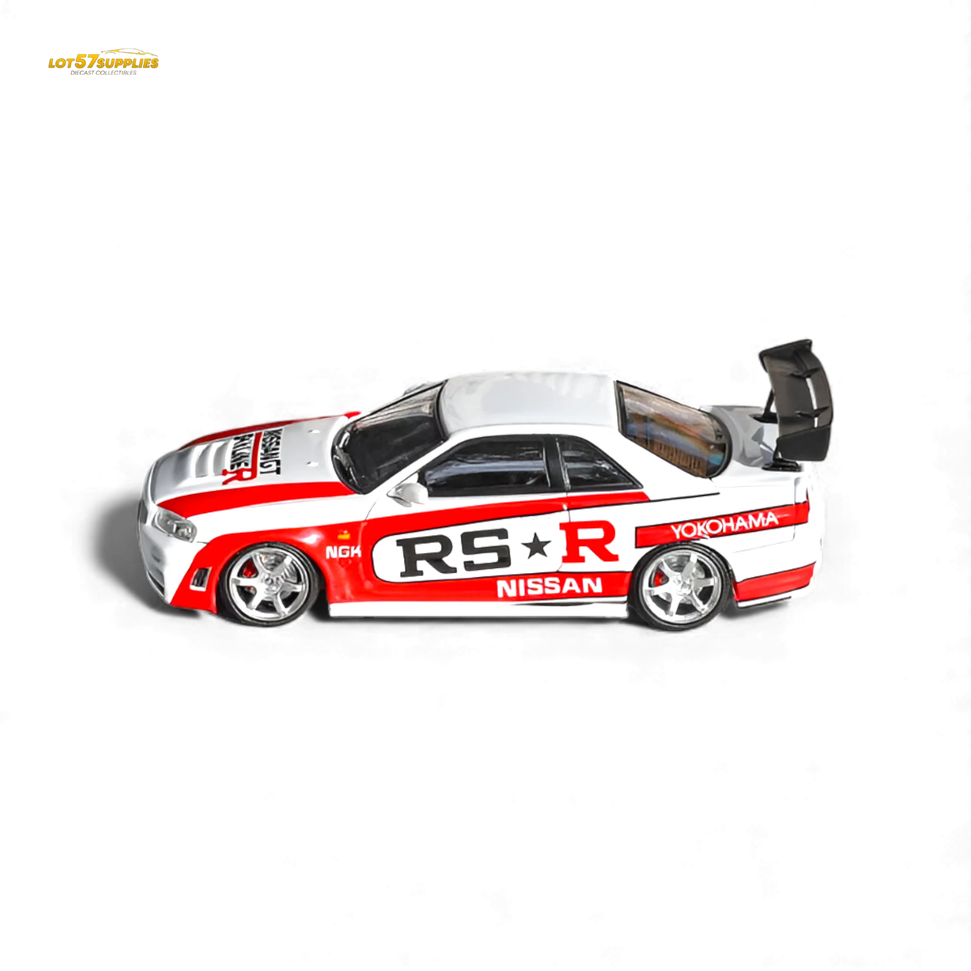 (Pre-Order) Fuji Skyline R34 GT-R Nismo Z-Tune White 1:64 - Image 3