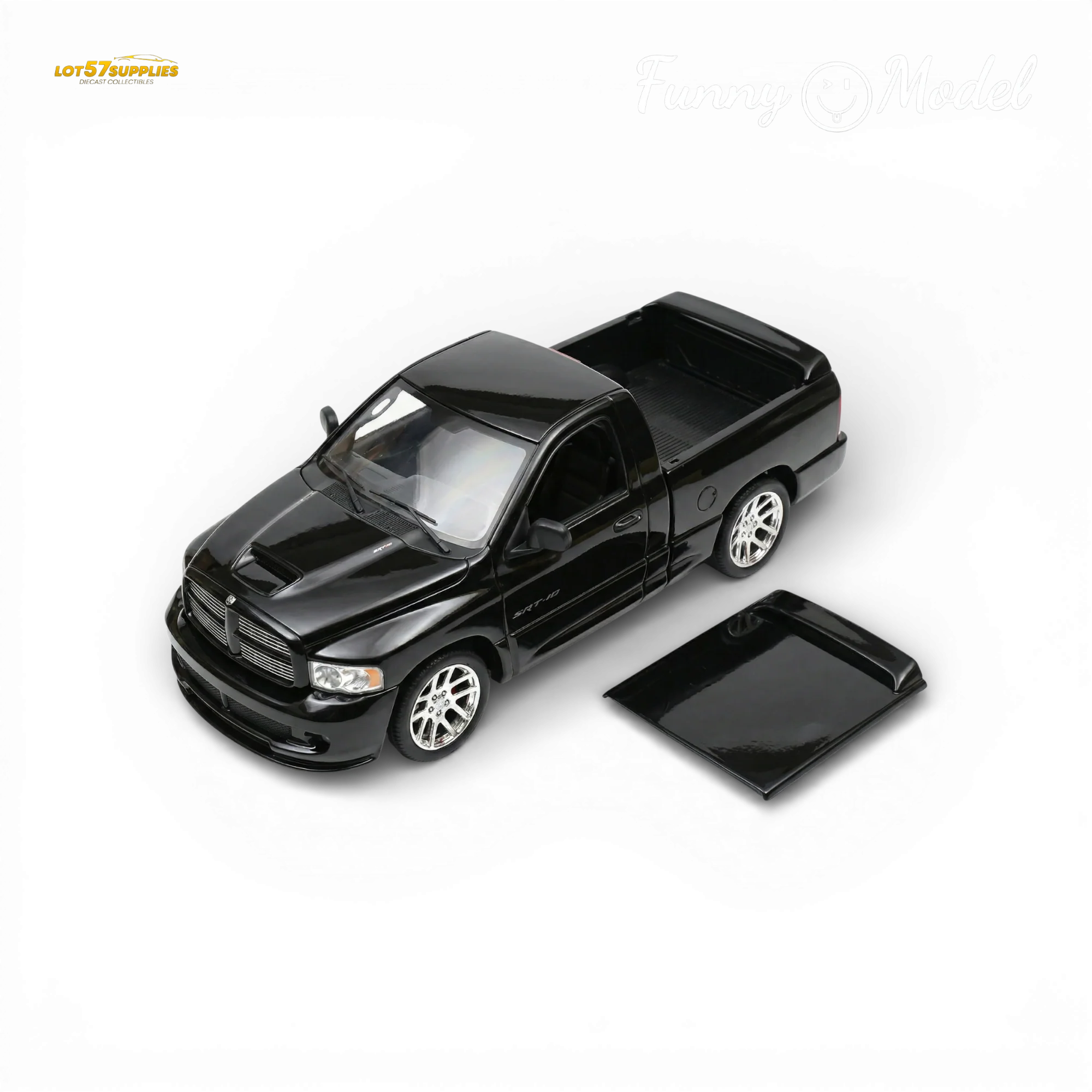(Pre-Order) Funny Model Dodge RAM SRT-10 Black Crystal 1:64 - Image 2