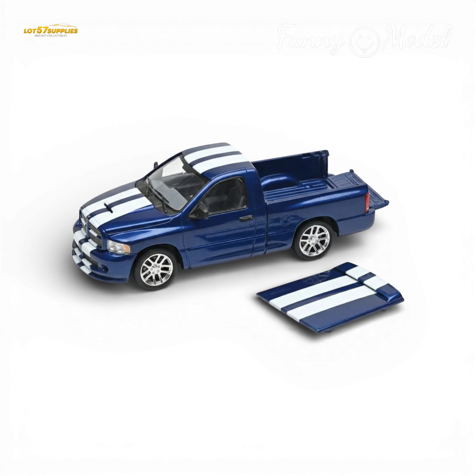 (Pre-Order) Funny Model Dodge RAM SRT-10 VCA Edition Blue 1:64 - Image 3