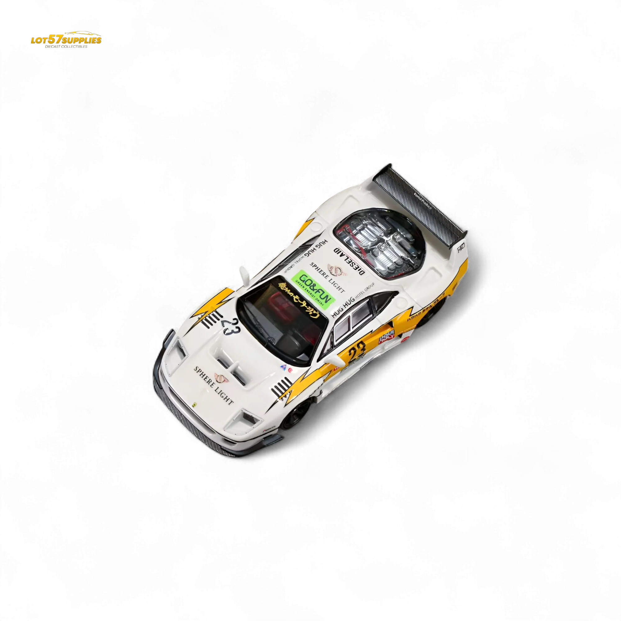 (Pre-Order) Ghost Player LBWK F40 Yellow Flash #23 1:64 - Image 3
