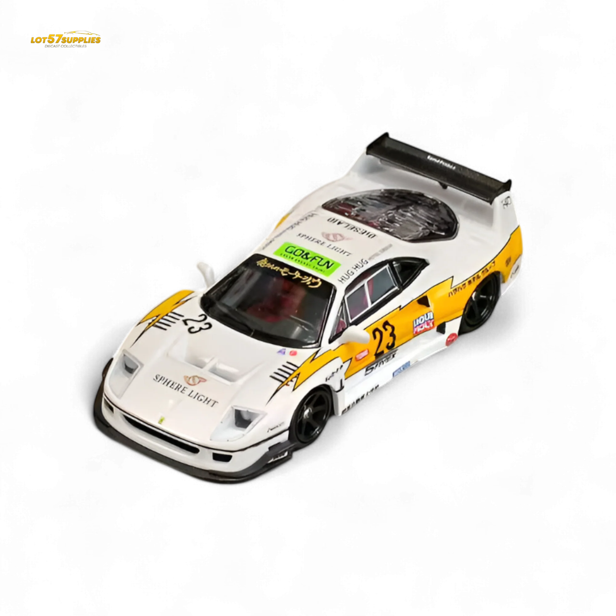 (Pre-Order) Ghost Player LBWK F40 Yellow Flash #23 1:64 - Image 4