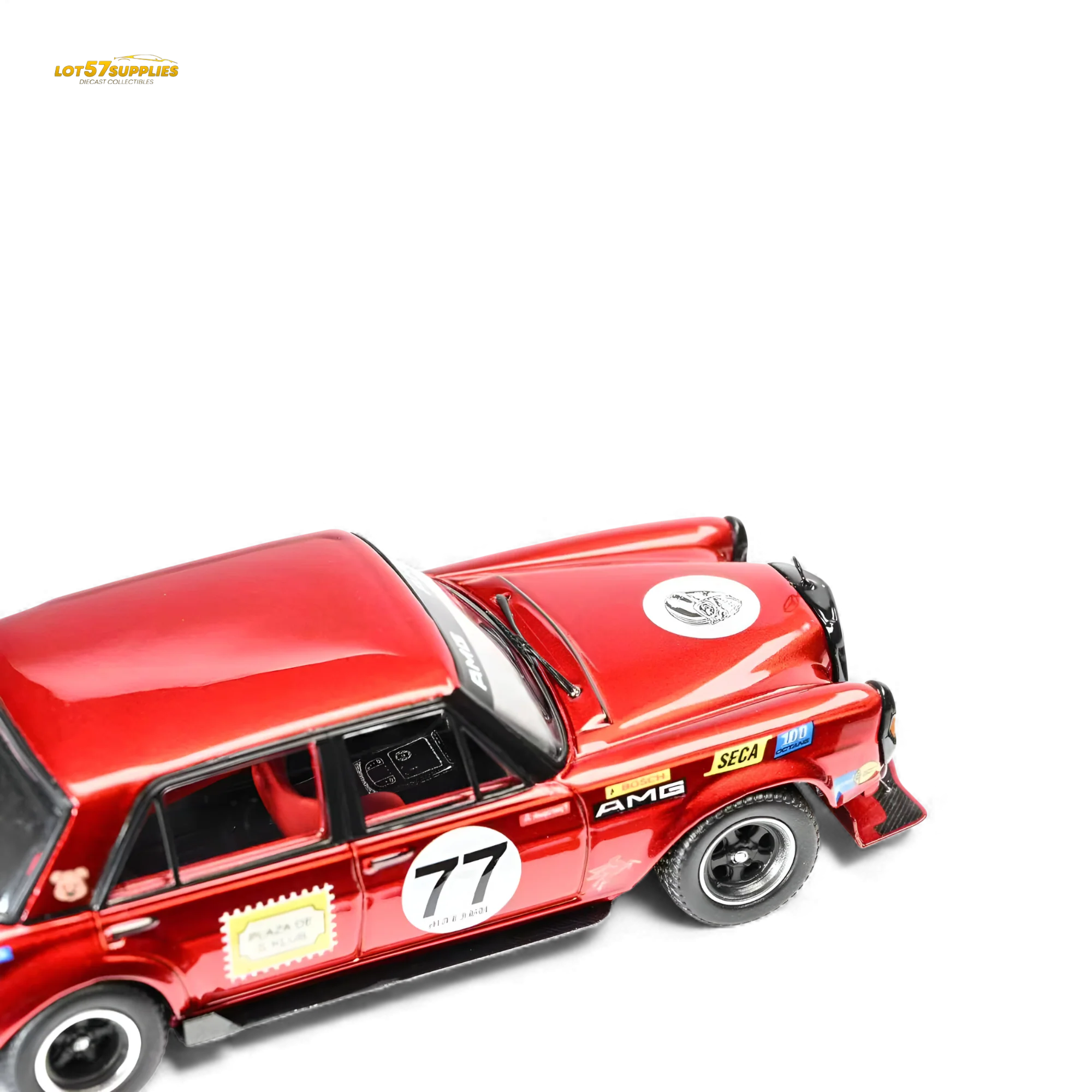 (Pre-Order) Glory Model Mercedes-Benz W205 C63 Red Pig Tribute 1:64 - Image 3