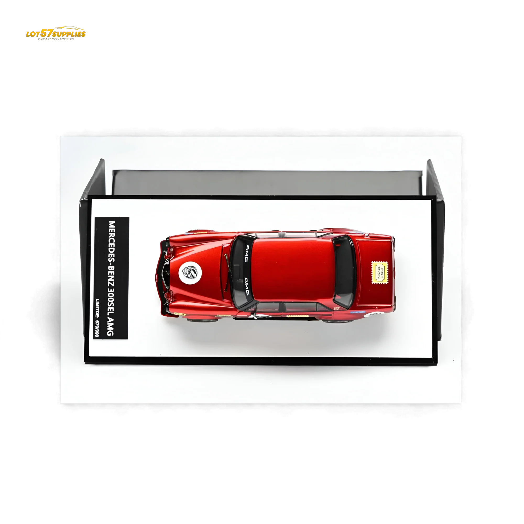 (Pre-Order) Glory Model Mercedes-Benz W205 C63 Red Pig Tribute 1:64 - Image 6