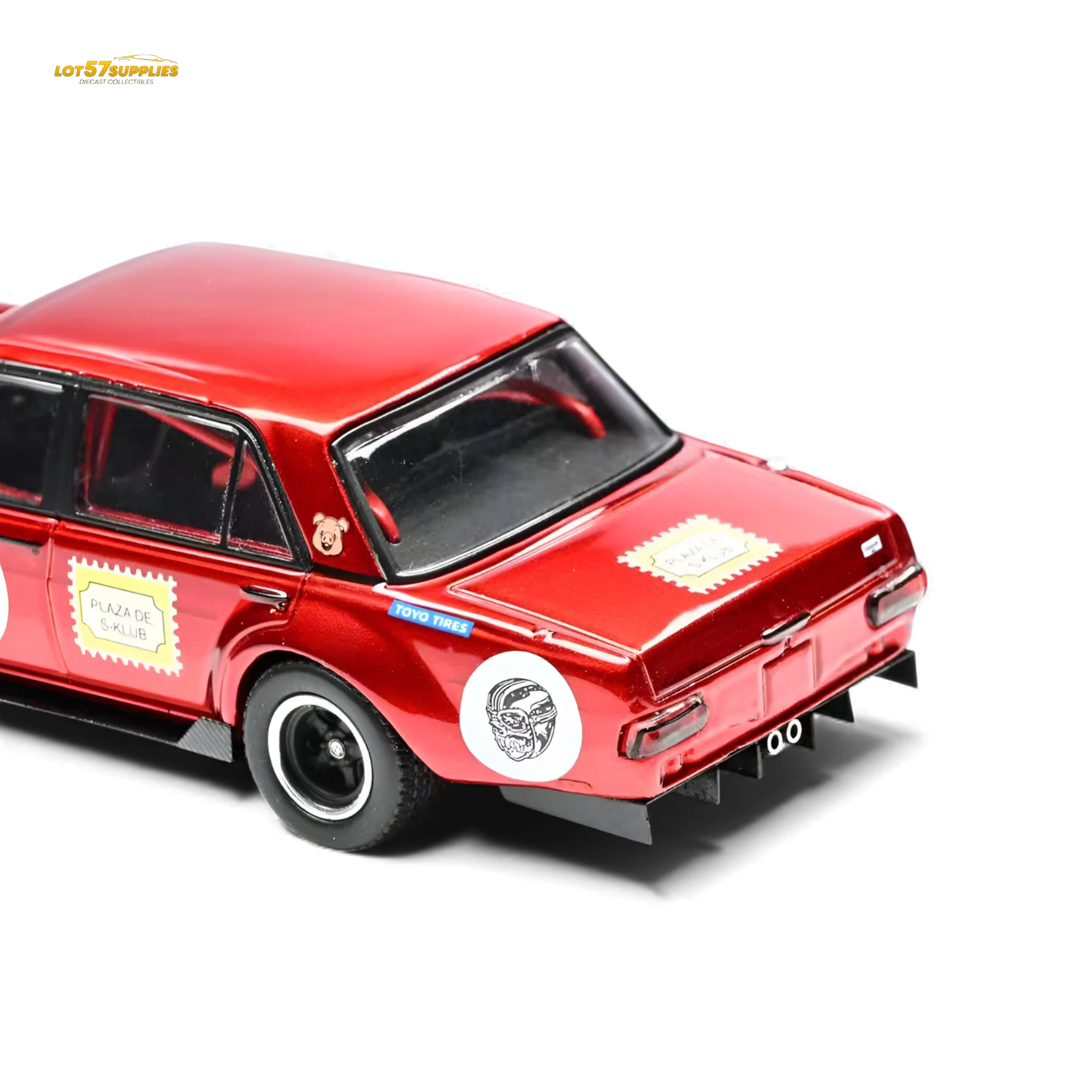(Pre-Order) Glory Model Mercedes-Benz W205 C63 Red Pig Tribute 1:64 - Image 7