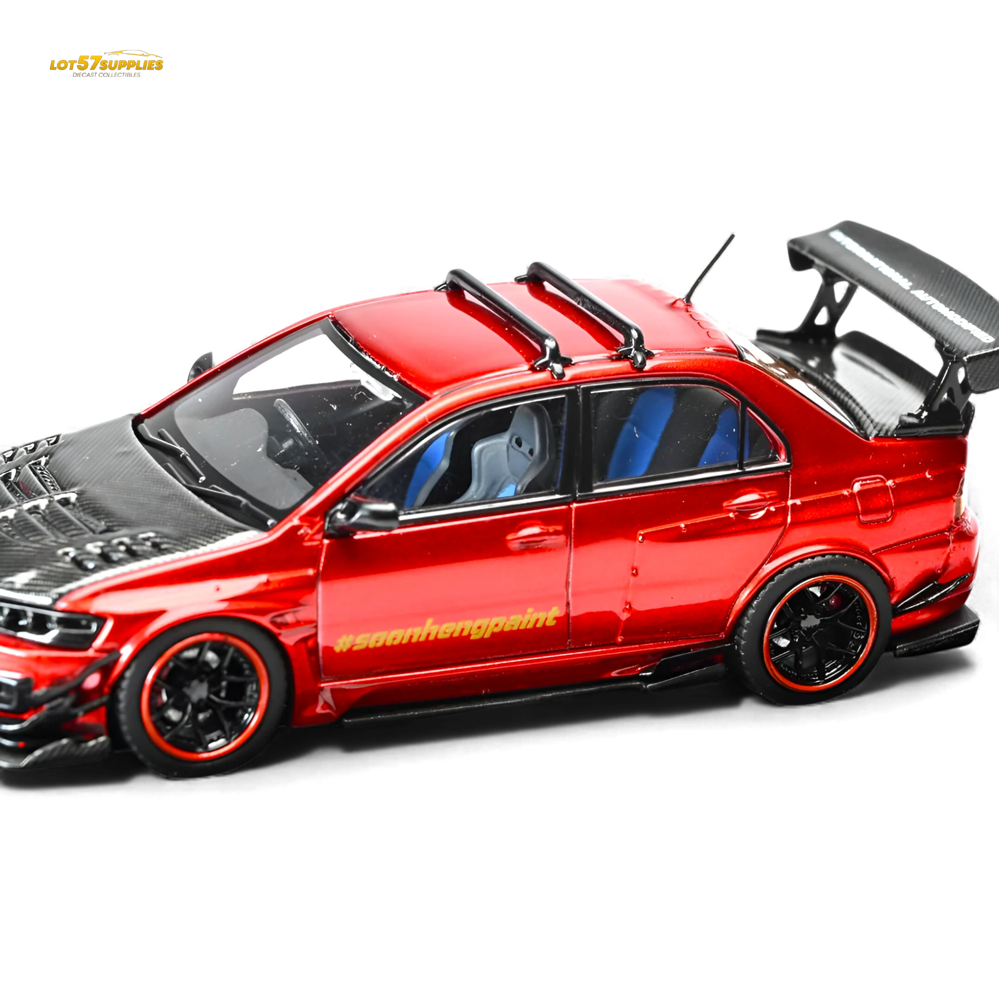 (Pre-Order) IHCM Mitsubishi Lancer Evo IX Metallic Red 1:64 - Image 3
