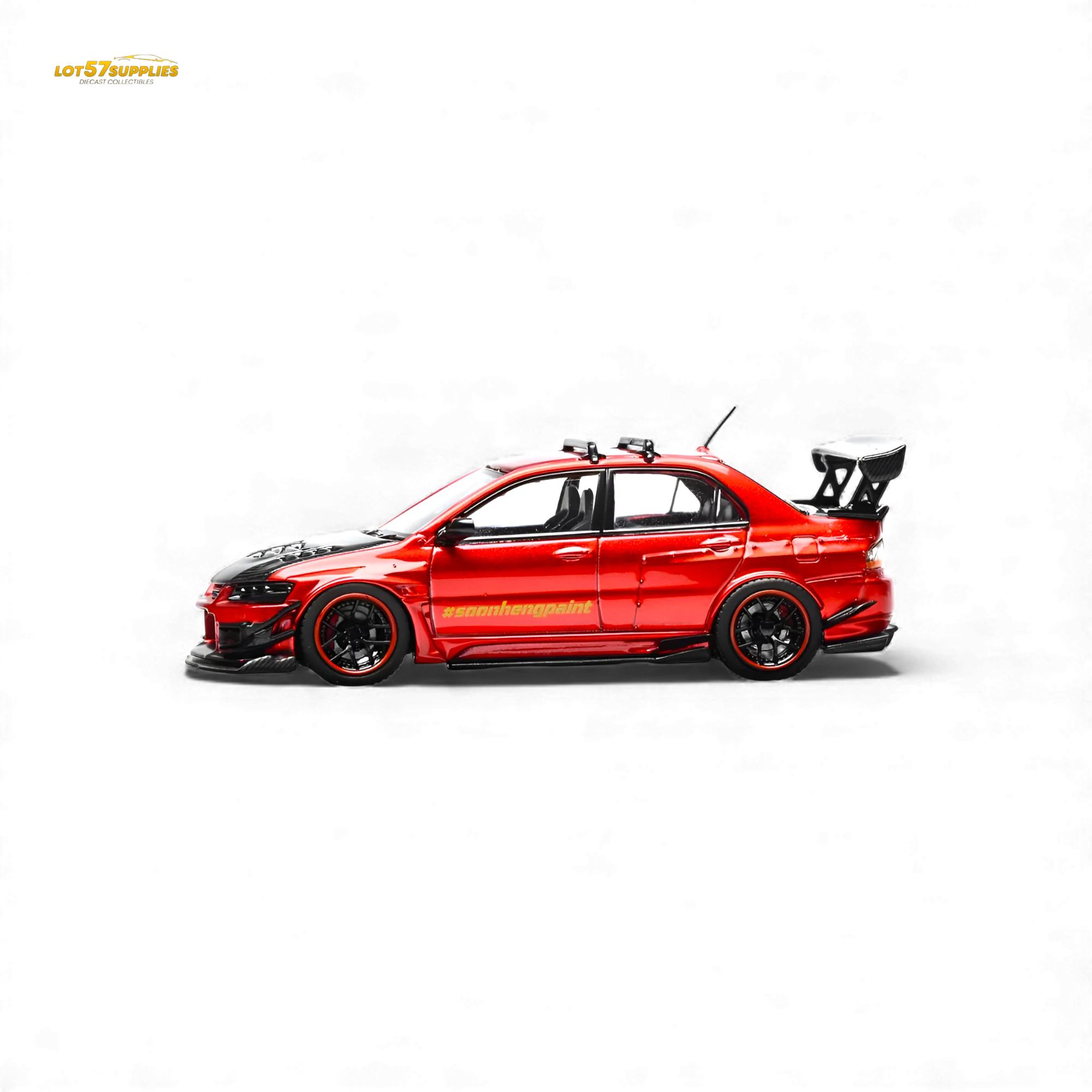 (Pre-Order) IHCM Mitsubishi Lancer Evo IX Metallic Red 1:64 - Image 5