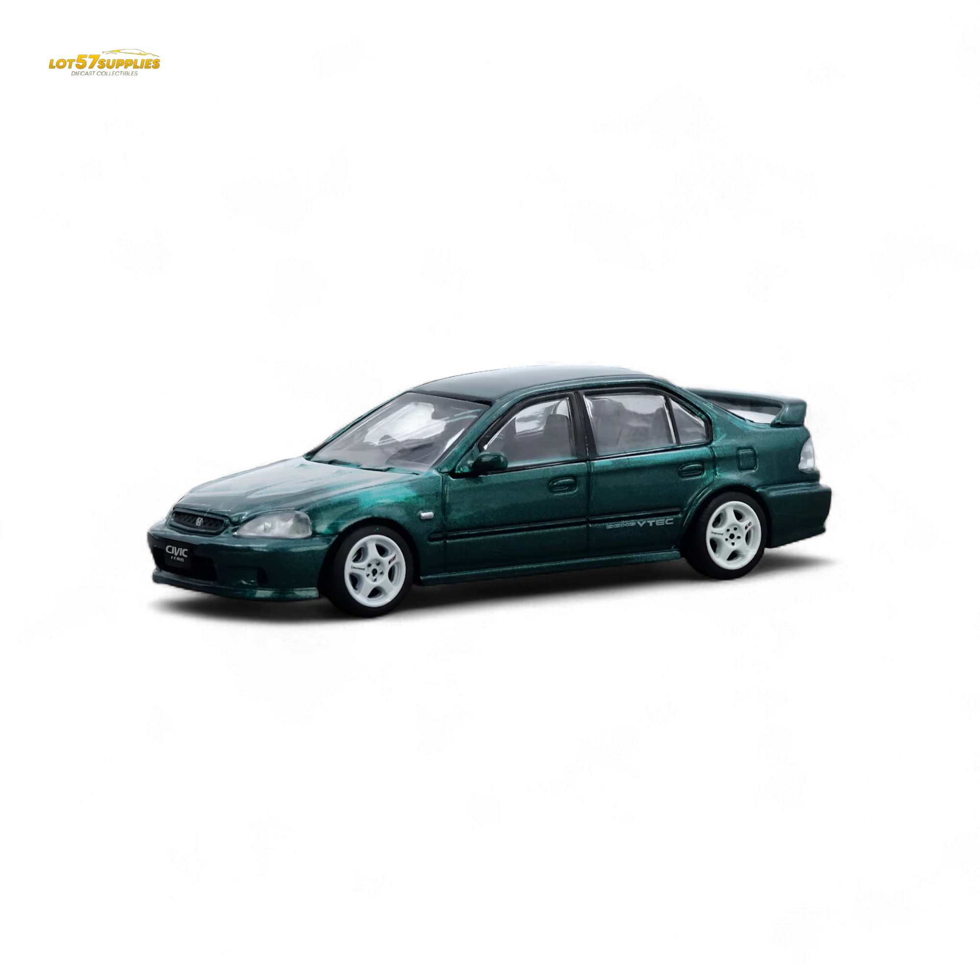 (Pre-Order) Inno64 Honda Civic Ferio Si EK Green 1:64 - Image 3