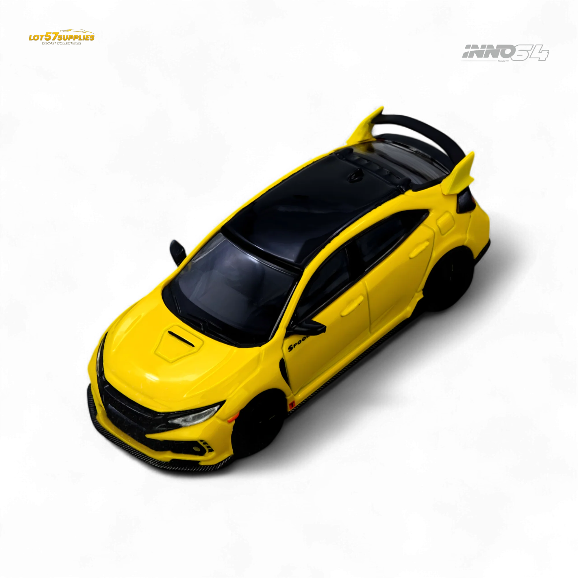(Pre-Order) INNO64 Honda Civic Type-R FK8 Yellow 1:64 - Image 2