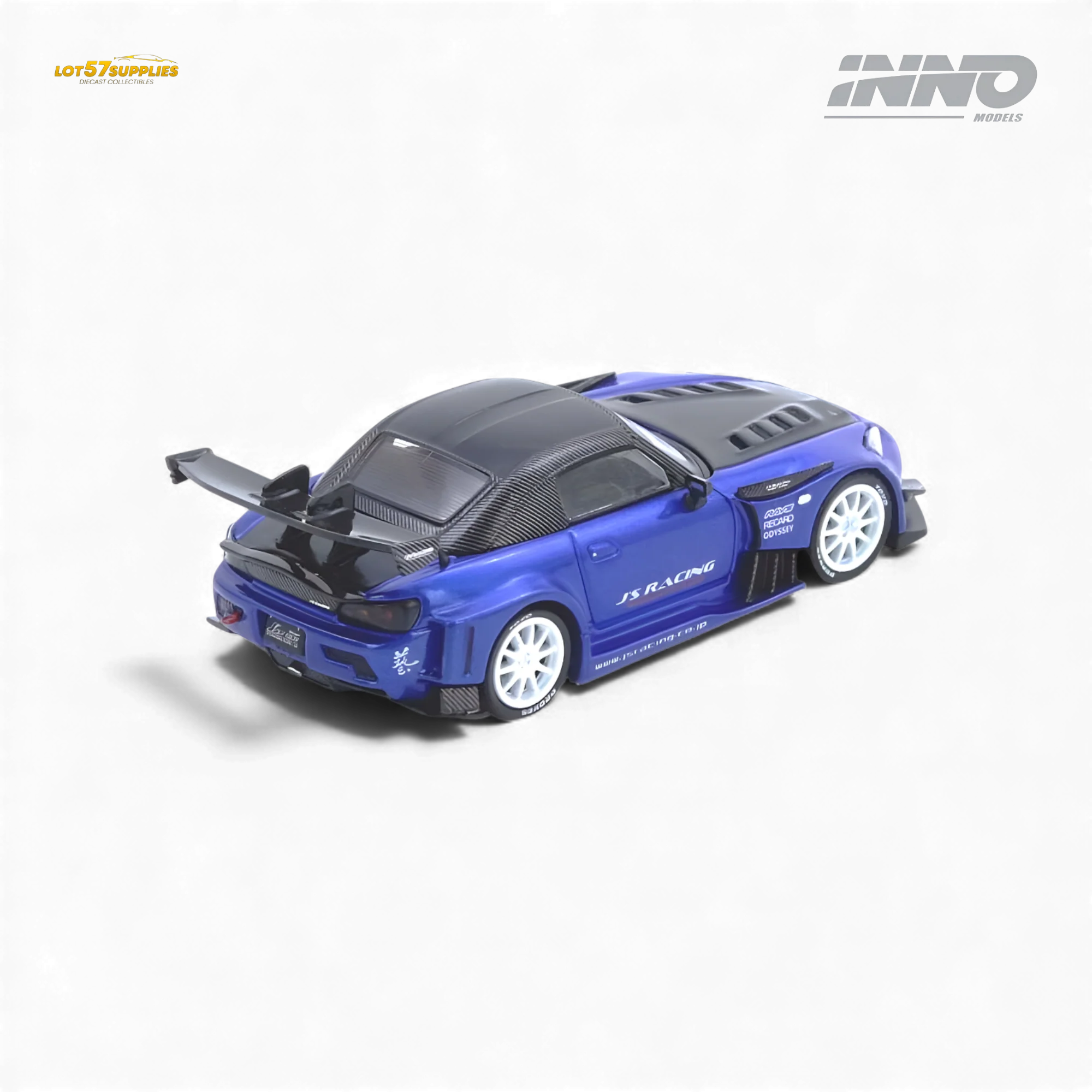 (Pre-Order) INNO64 Honda S2000 J's Racing Blue 1:64 - Image 2