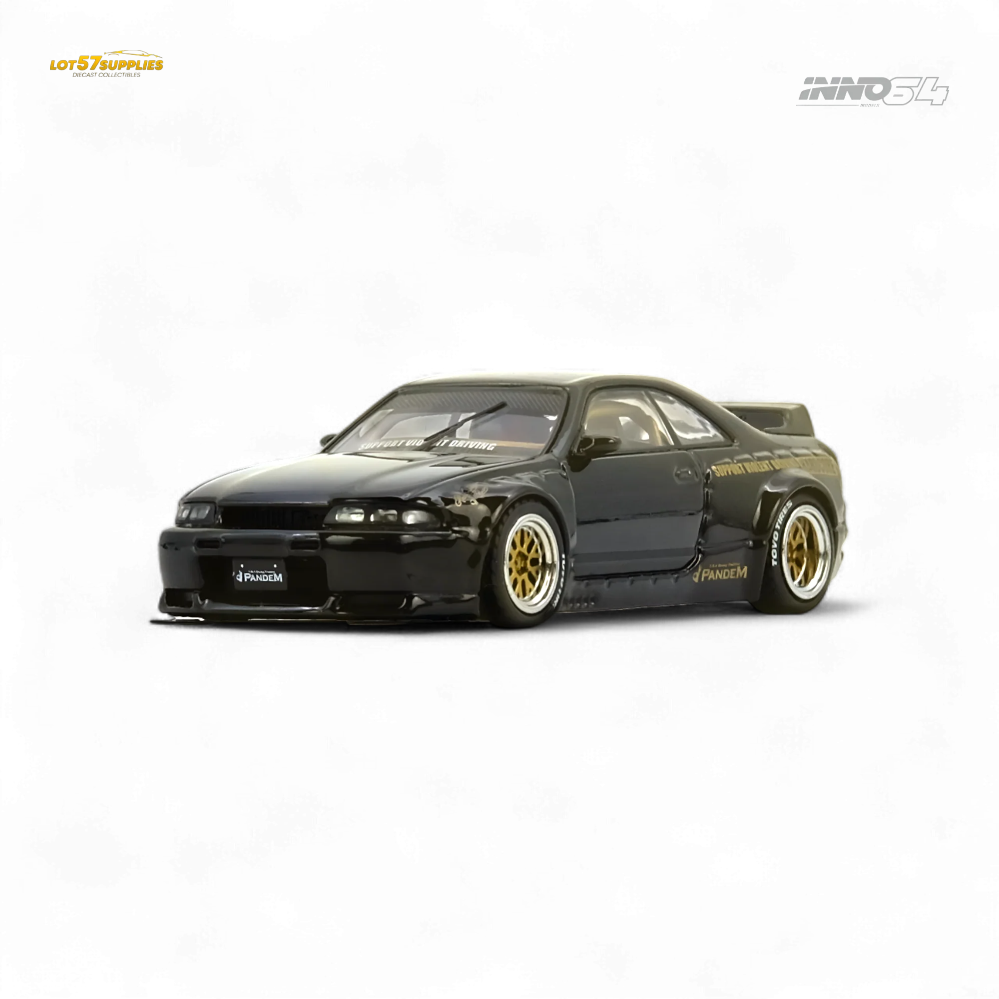 (Pre-Order) inno64 PANDEM GT-R (BCNR33) Black 1:64 - Image 2