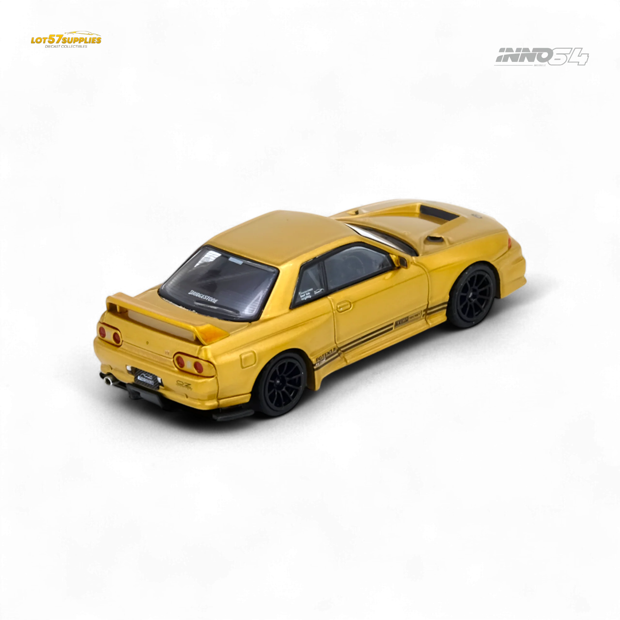 (Pre-Order) INNO64 Top Secret BNR32 GT-R 650R Gold 1:64 - Image 3