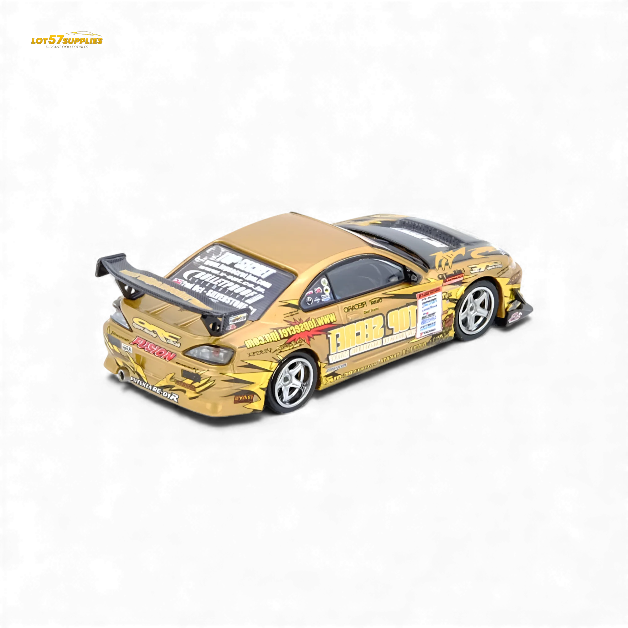 (Pre-Order) INNO64 Top Secret Silvia S15 D1GP 2004 Gold 1:64 - Image 2
