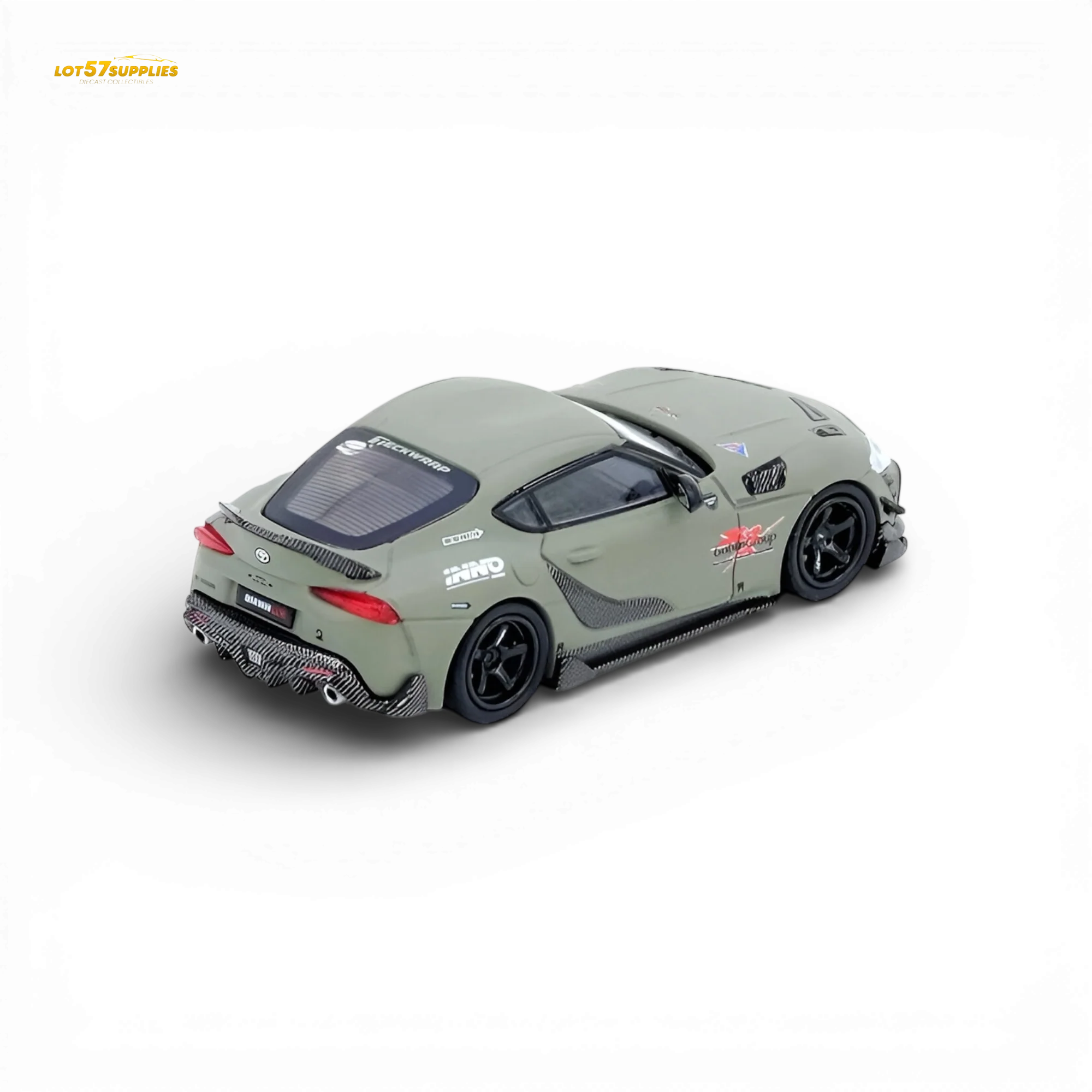 (Pre-Order) INNO64 Toyota Supra A90 Darwin Pro Matt Green 1:64 - Image 2