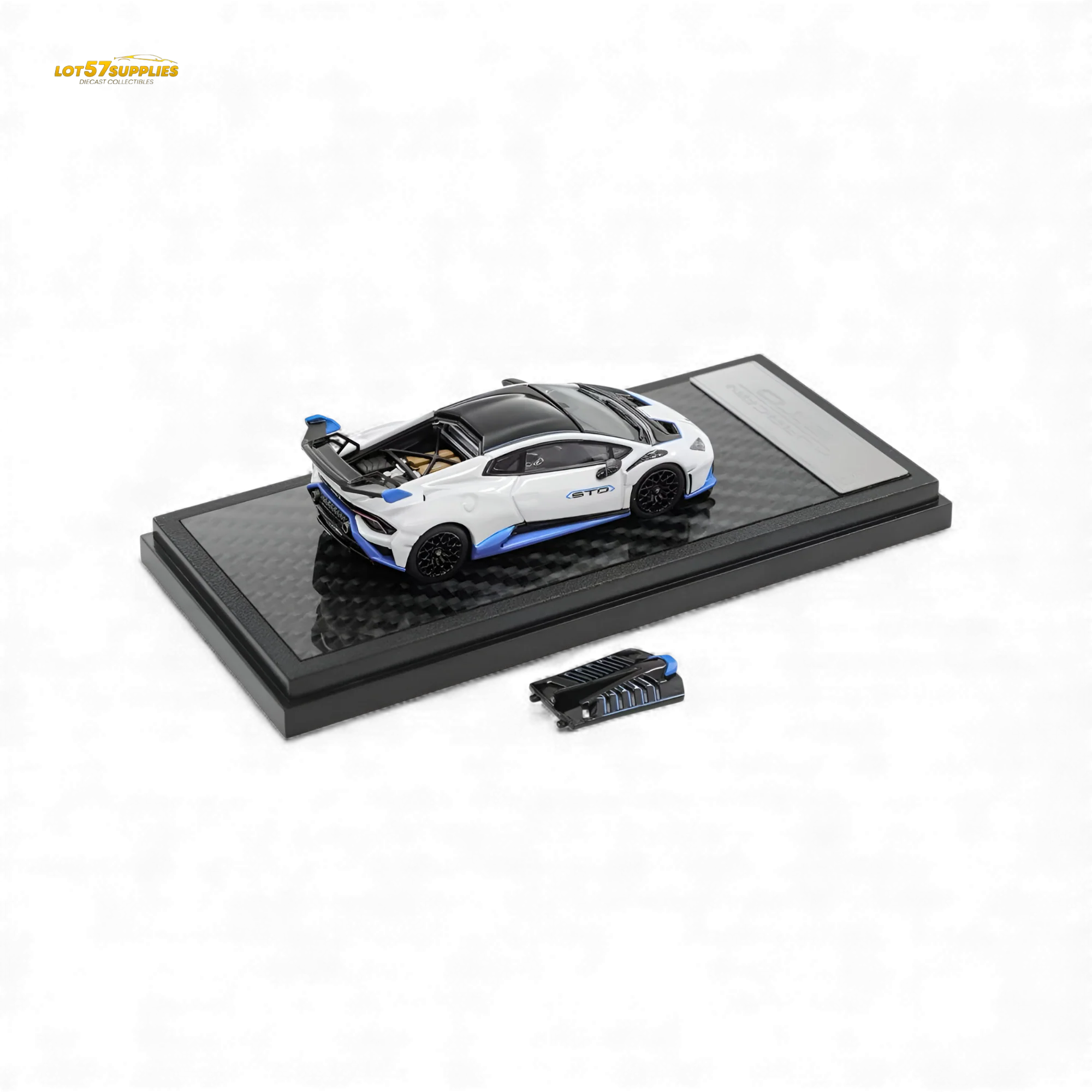 (Pre-Order) LCD Lamborghini Huracan STO White 1:64 - Image 2