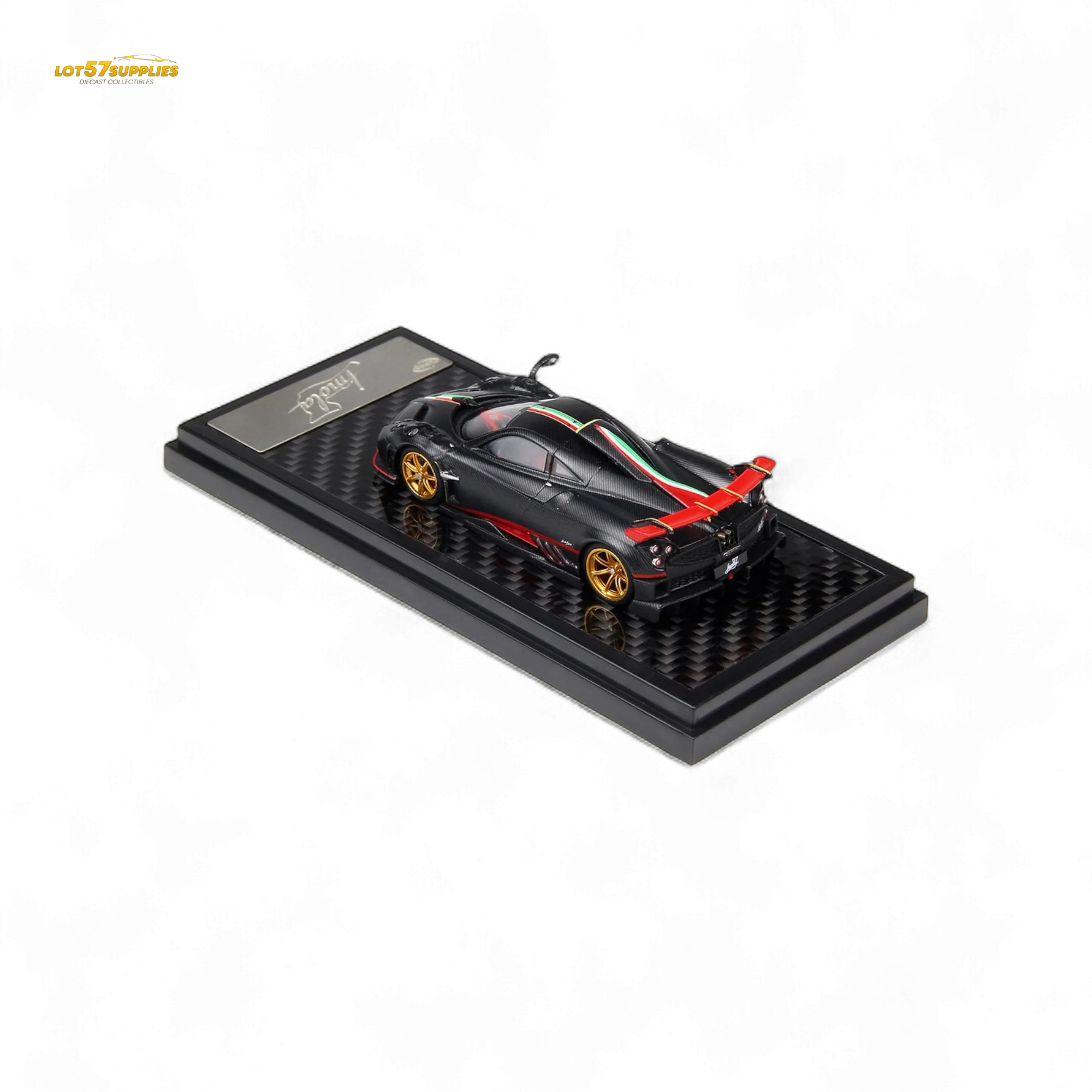(Pre-Order) LCD Pagani Imola Matte Black Carbon 1:64 - Image 2