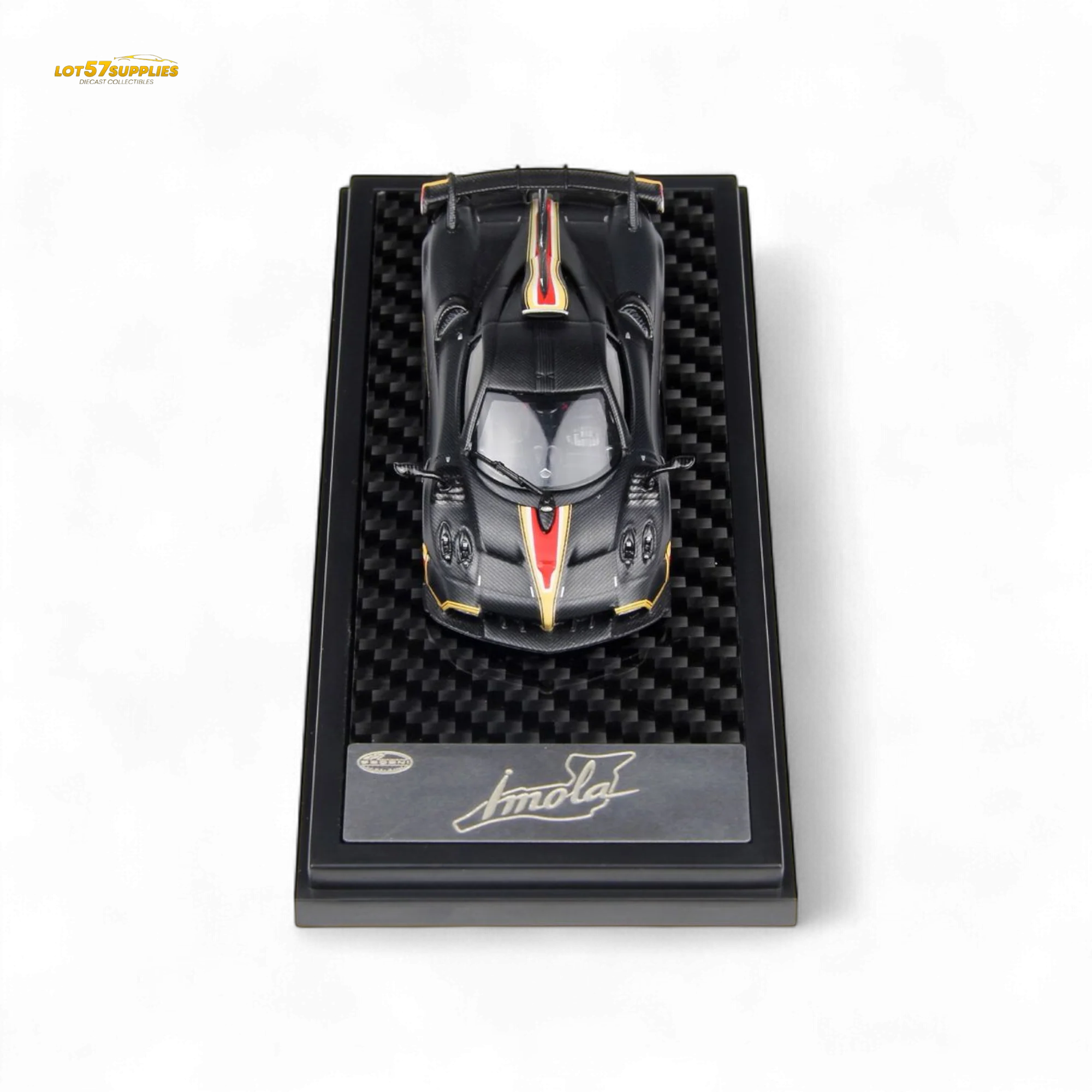 (Pre-Order) LCD Pagani Imola Matte Black Carbon 1:64 - Image 2