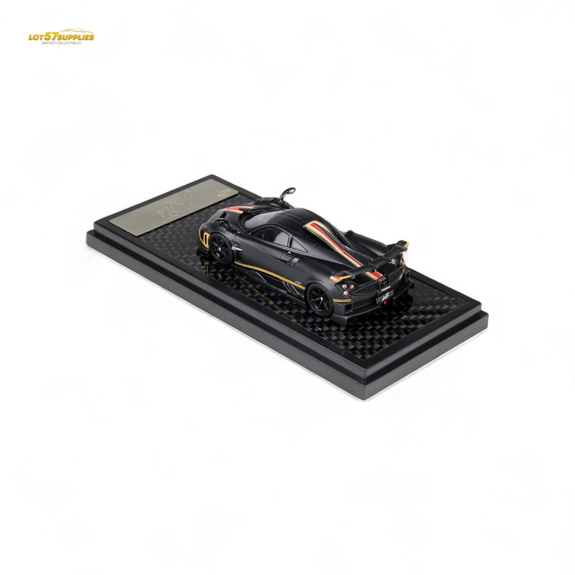 (Pre-Order) LCD Pagani Imola Matte Black Carbon 1:64 - Image 3