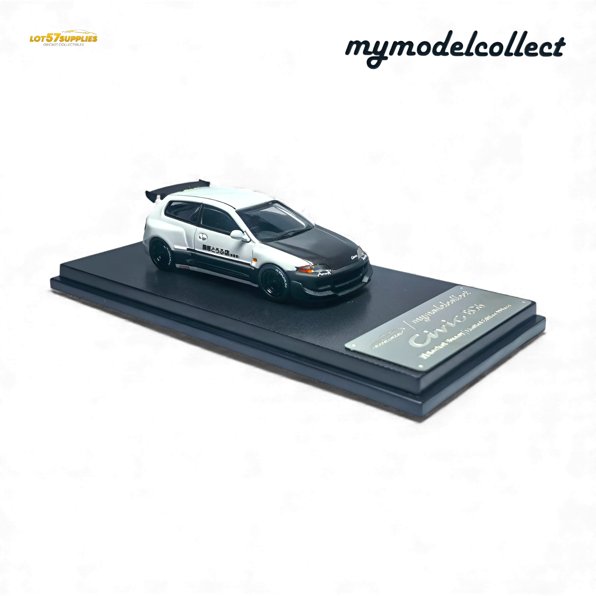 (Pre-Order) MC Civic EG6 Fujiwara Tofu Shop White Carbon 1:64 - Image 2