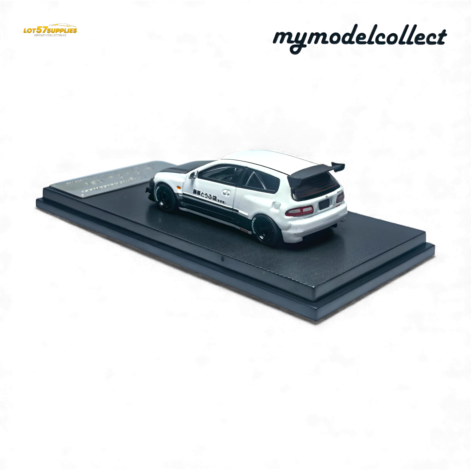 (Pre-Order) MC Civic EG6 Fujiwara Tofu Shop White Carbon 1:64 - Image 3