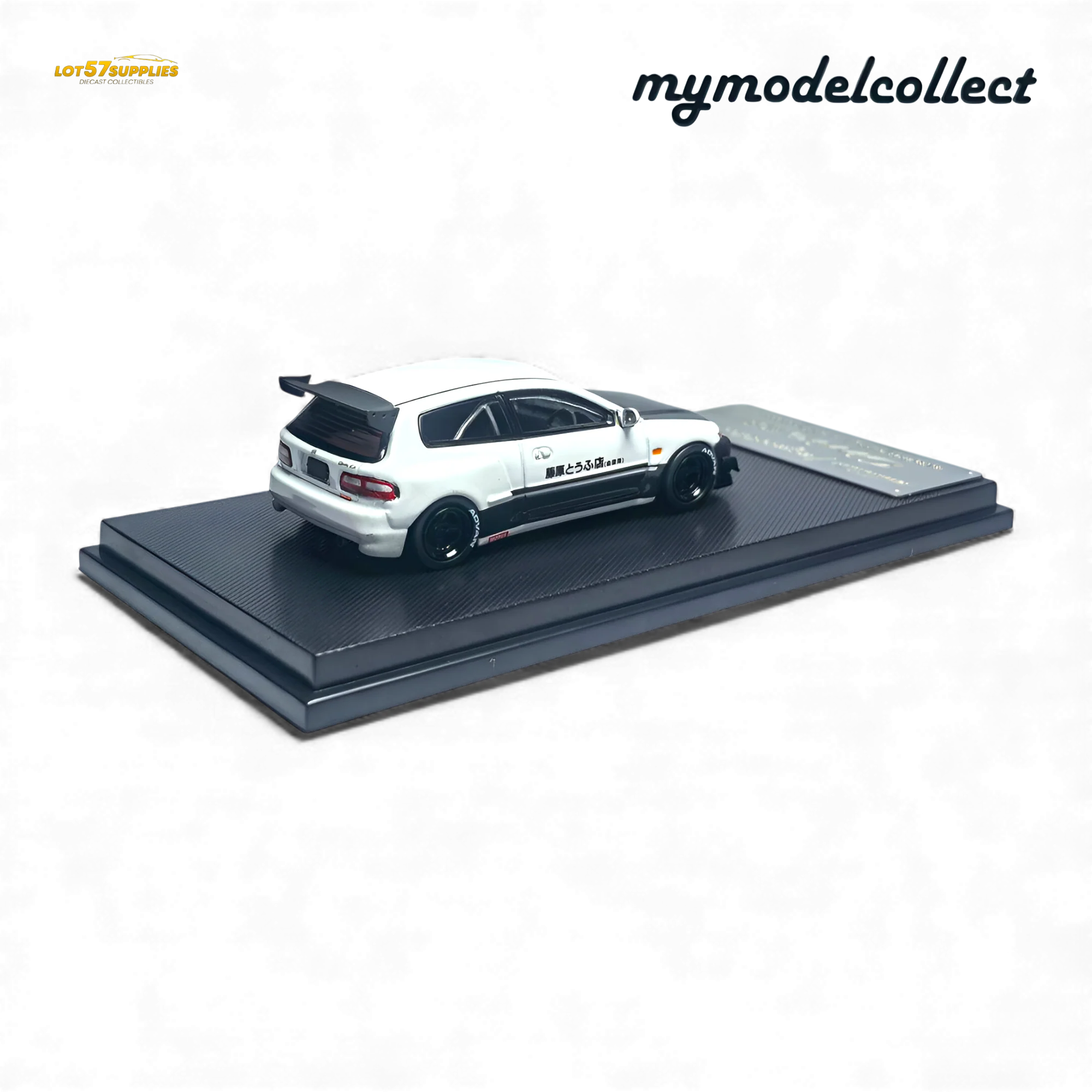 (Pre-Order) MC Civic EG6 Fujiwara Tofu Shop White Carbon 1:64 - Image 4