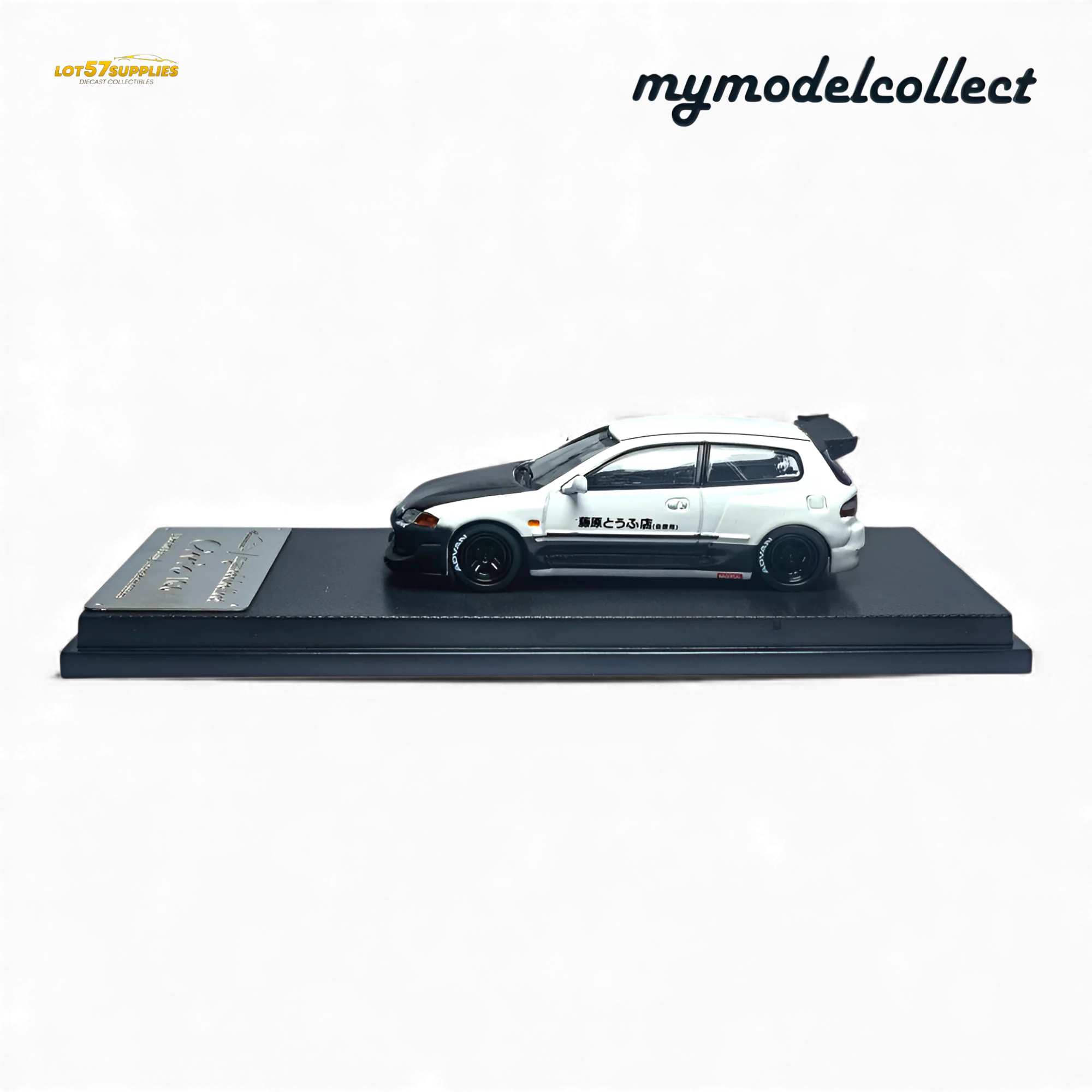 (Pre-Order) MC Civic EG6 Fujiwara Tofu Shop White Carbon 1:64 - Image 6