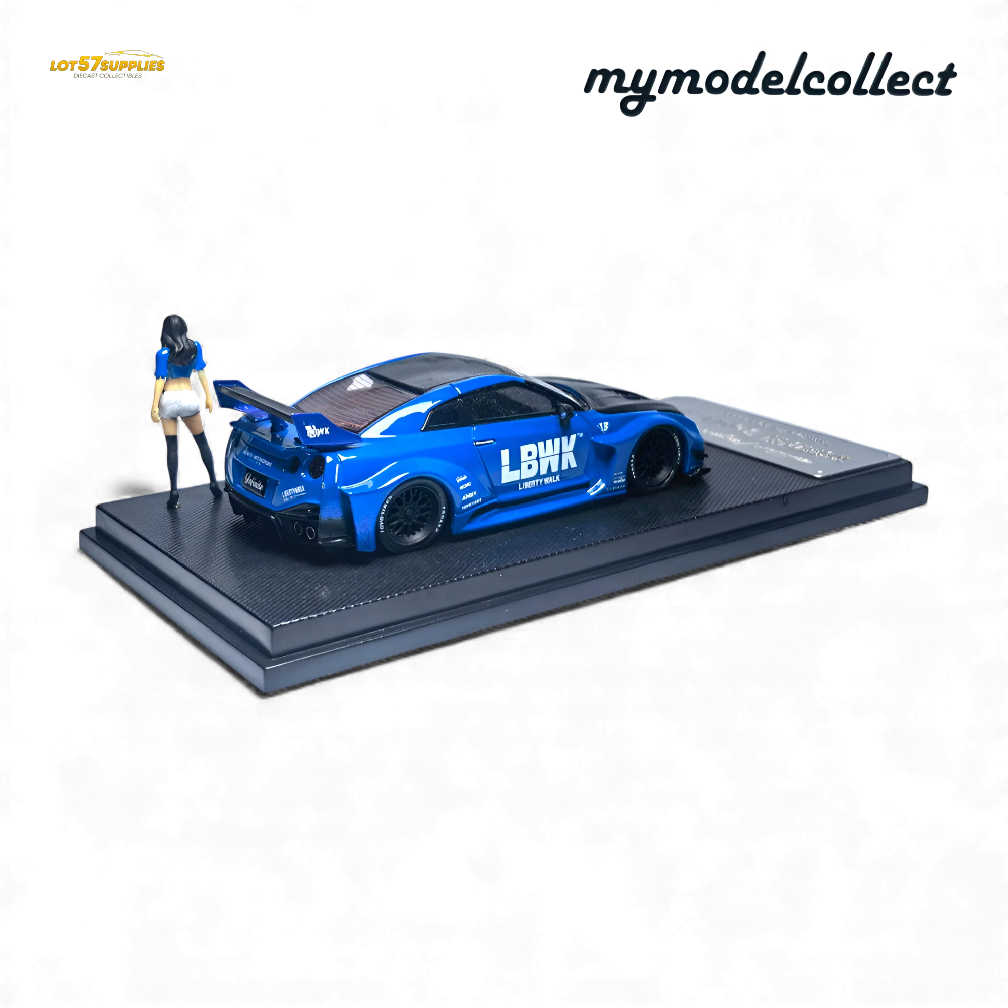 (Pre-Order) MC Nissan R35 GT-R LB Works Blue 1:64 - Image 2
