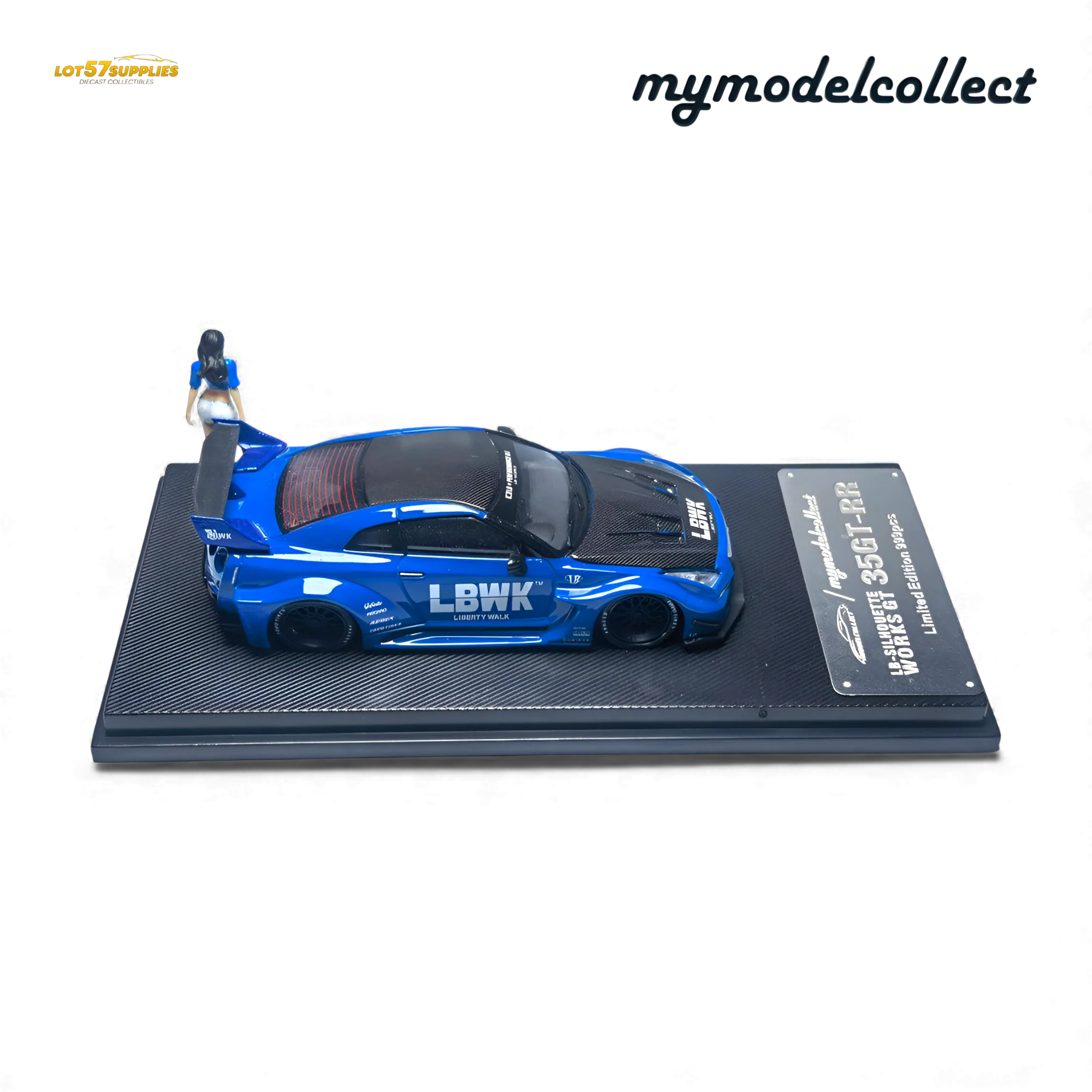 (Pre-Order) MC Nissan R35 GT-R LB Works Blue 1:64 - Image 5