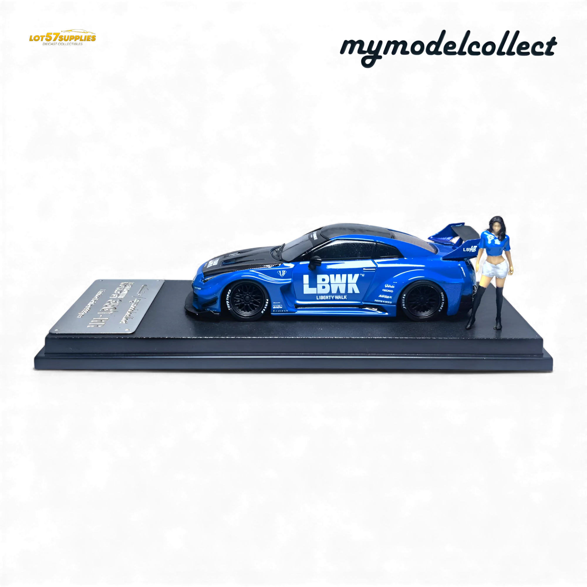 (Pre-Order) MC Nissan R35 GT-R LB Works Blue 1:64 - Image 6