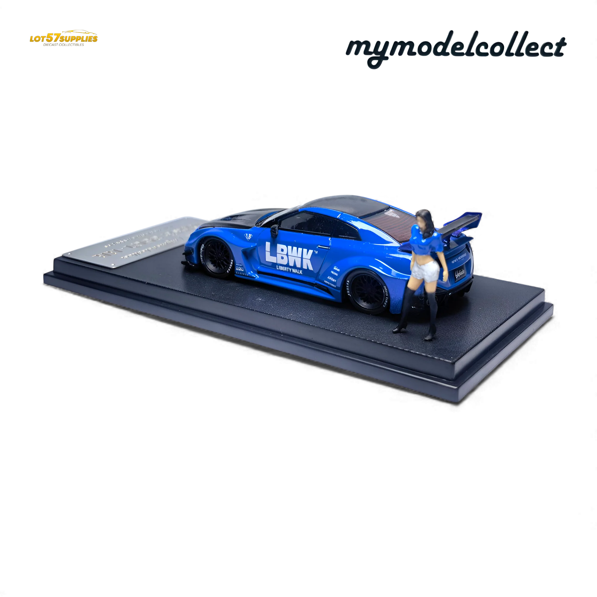 (Pre-Order) MC Nissan R35 GT-R LB Works Blue 1:64 - Image 7
