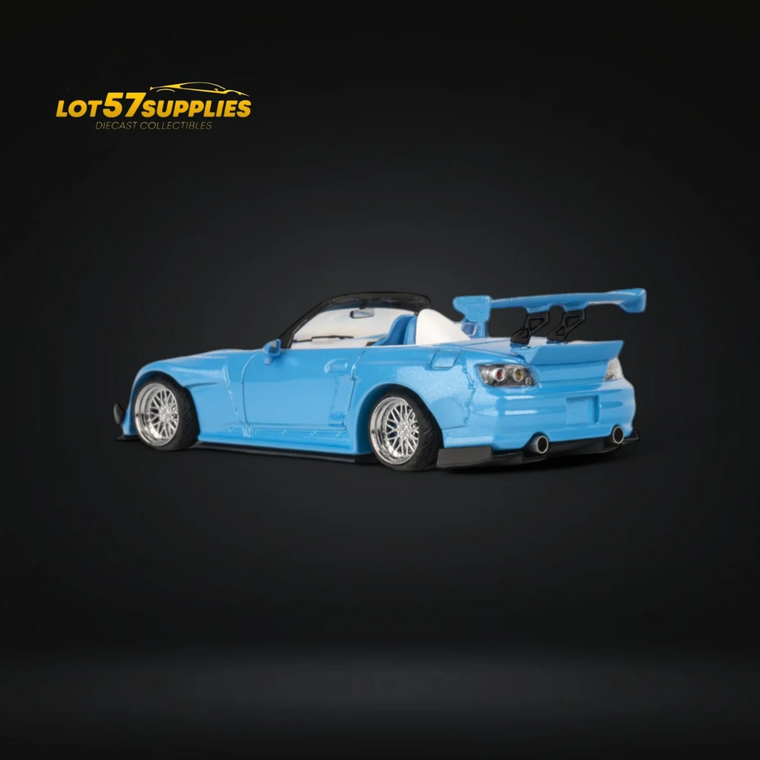 (Pre-Order) Microturbo Honda S2000 Custom Rocket Bunny Metallic Blue 1:64 - Image 6