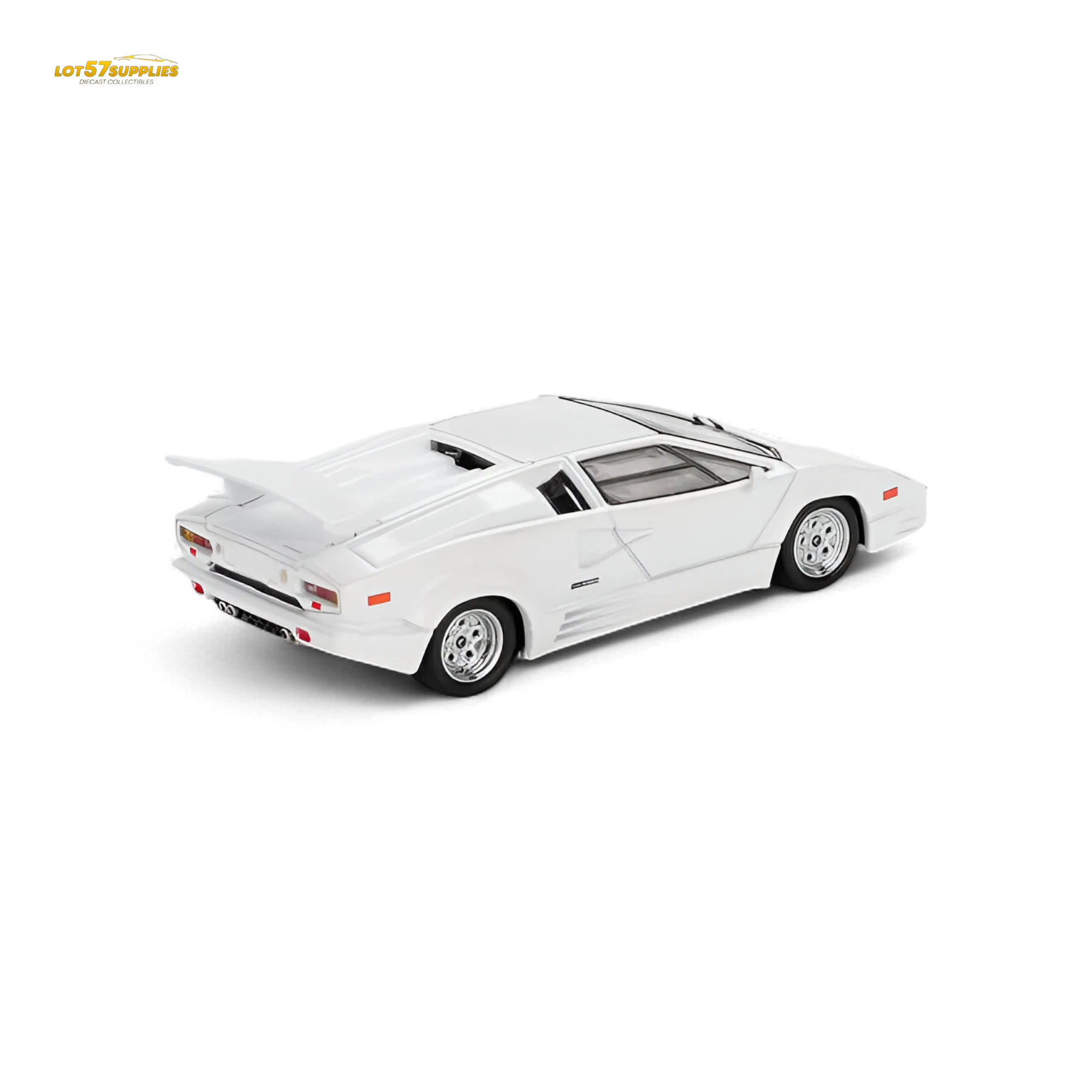 (Pre-Order) Mini-GT Lamborghini Countach 25th Anniversary White 1:64 - Image 3