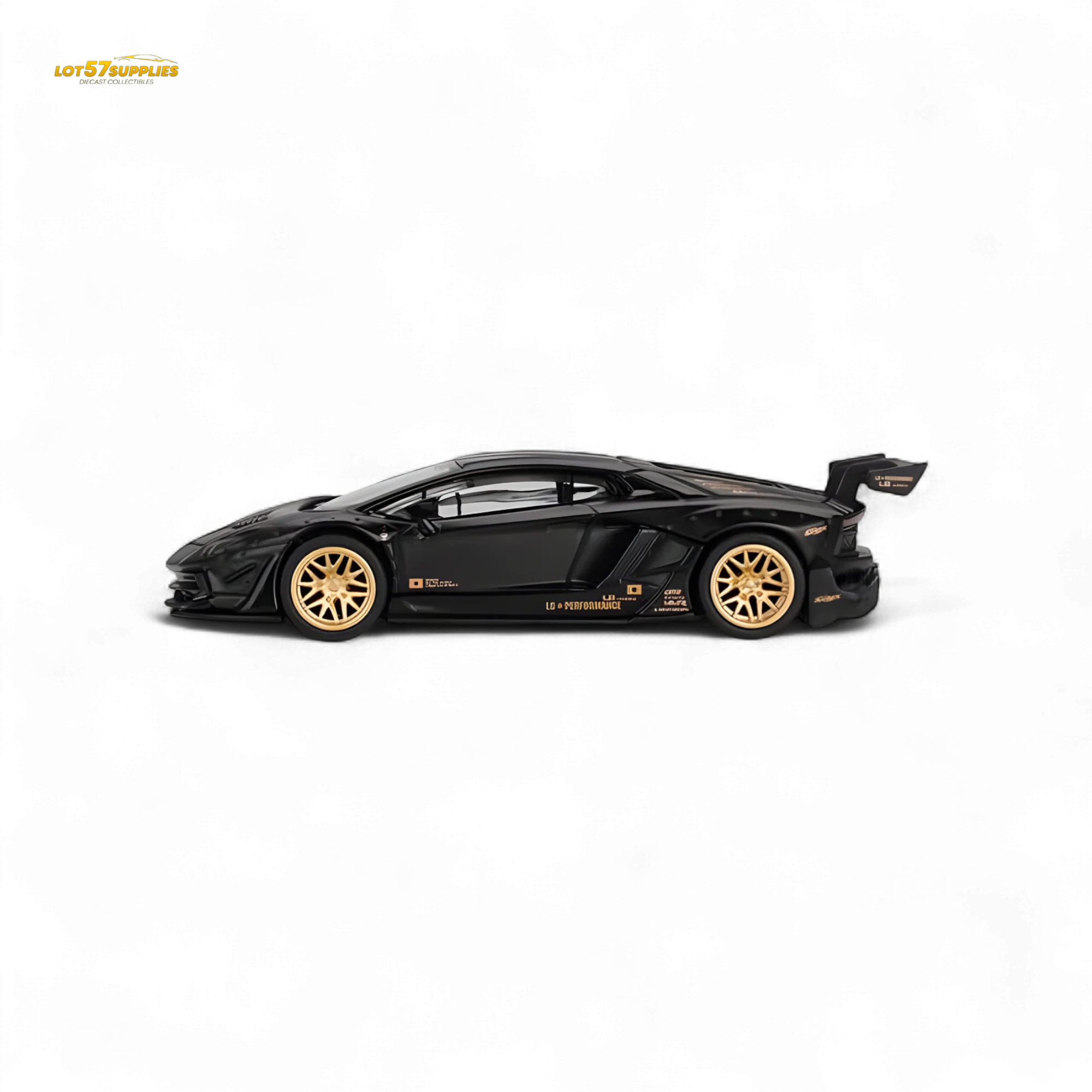(Pre-Order) Mini-GT LB★WORKS Lamborghini Aventador Matte Black 1:64 - Image 2